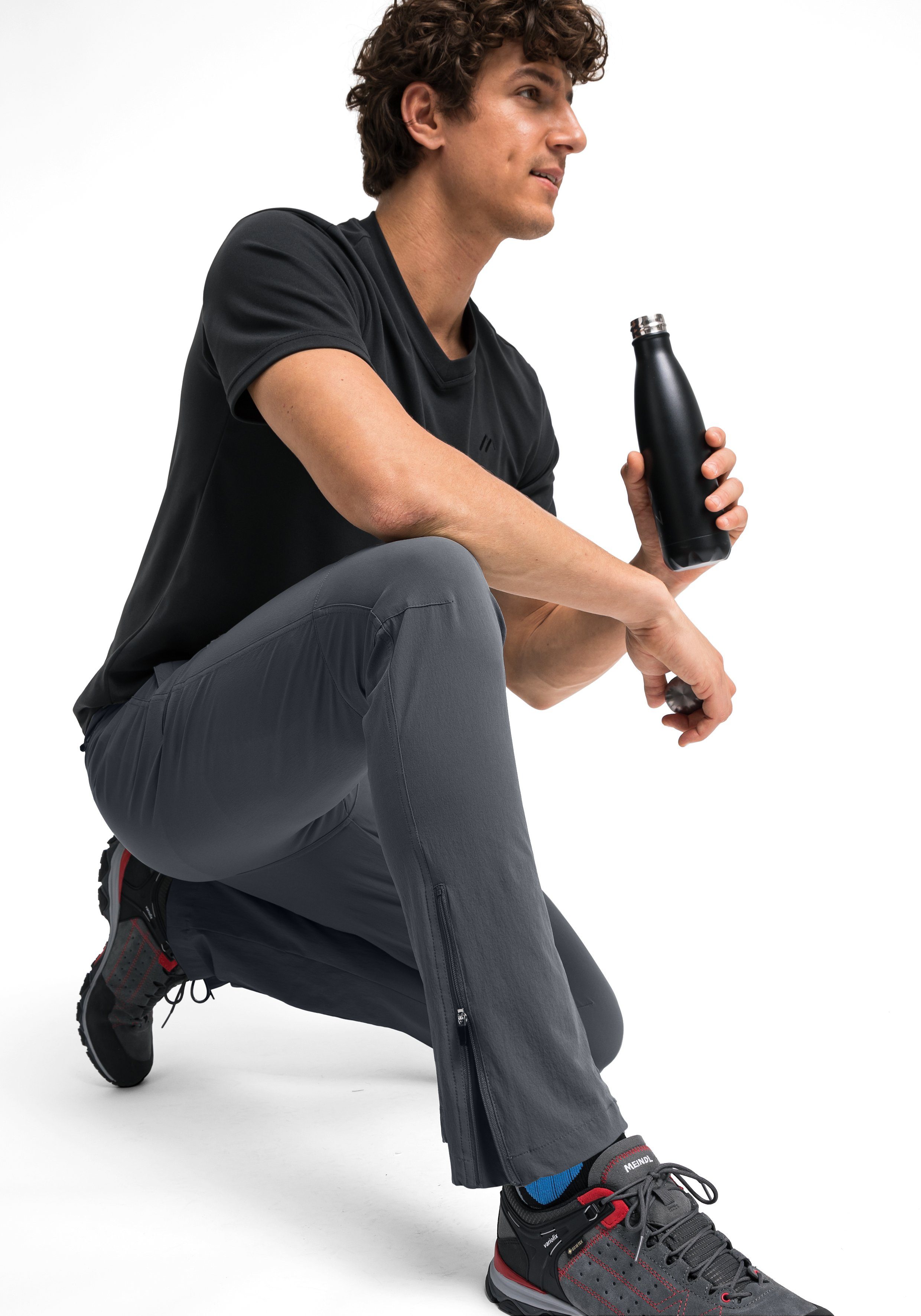 Maier Sports Functionele broek Torid slim Heren wandelbroek, ademende outdoor-broek, 4 zakken, slim fit