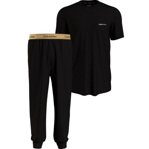 Calvin Klein Pyjama S-S JOGGER SET met smalle pijpen (2-delig)