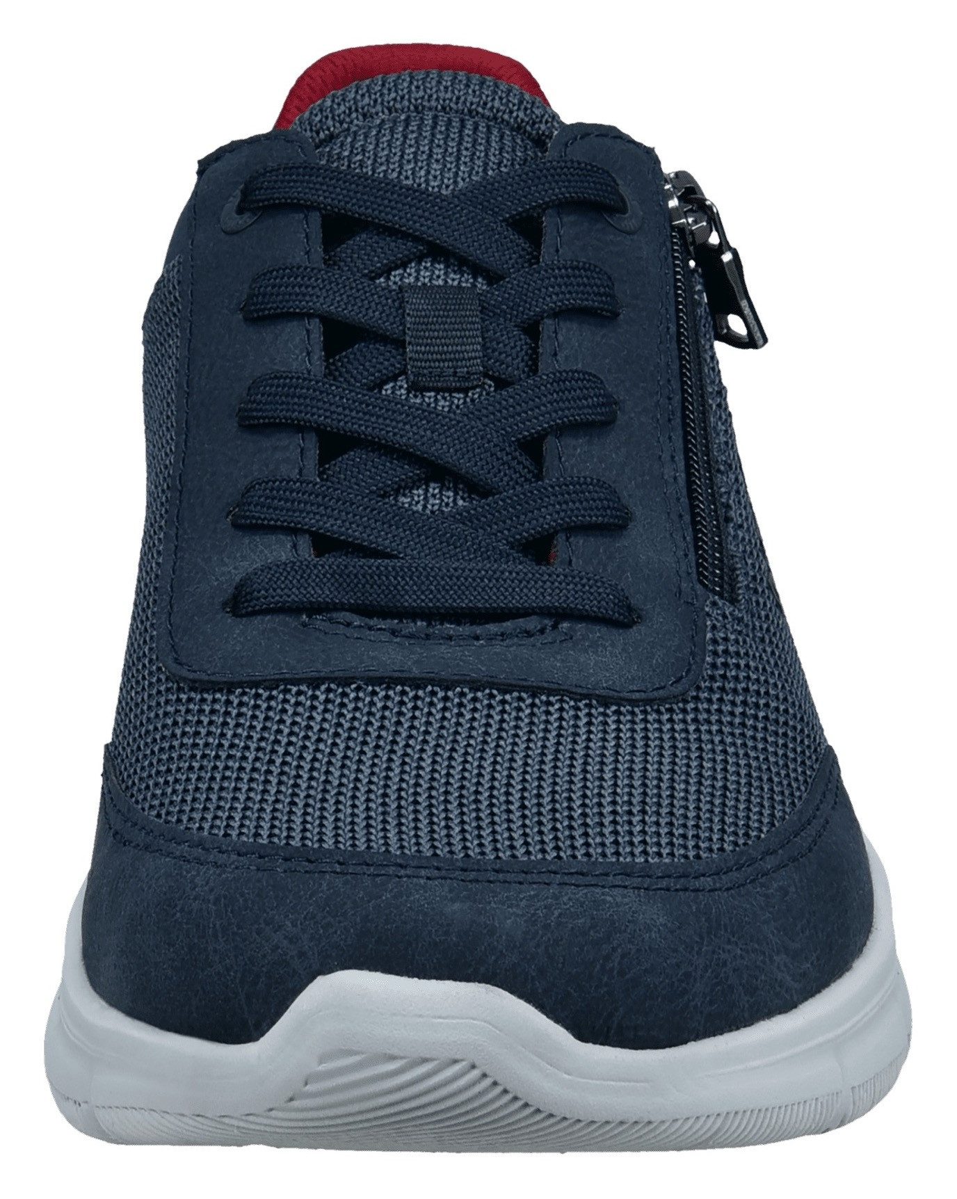 Bugatti Sneakers met sleehak vrijetijdsschoen, lage schoen, veterschoen met buitenrits