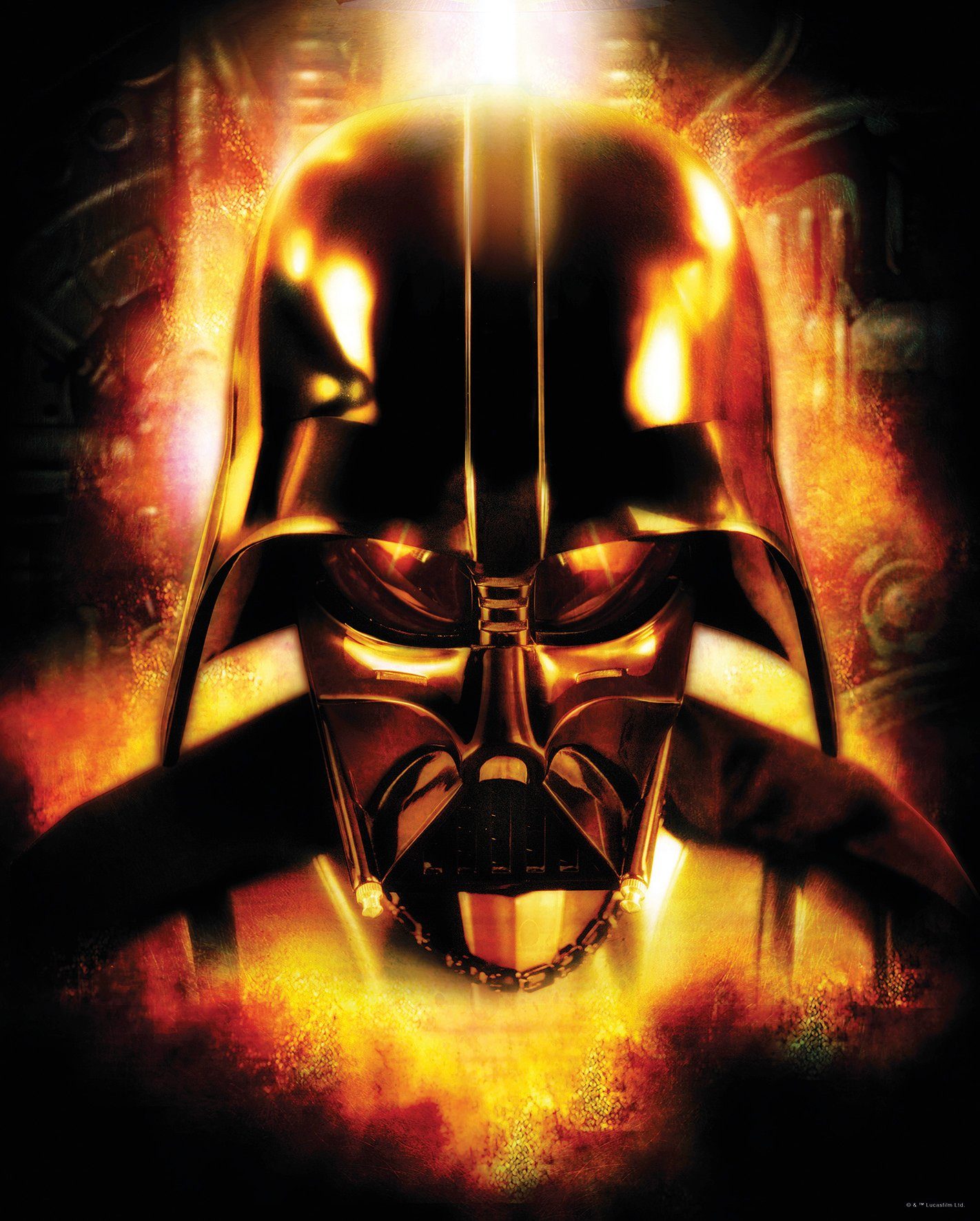 Komar wanddecoratie Star Wars Classic Vader Head, zonder lijst