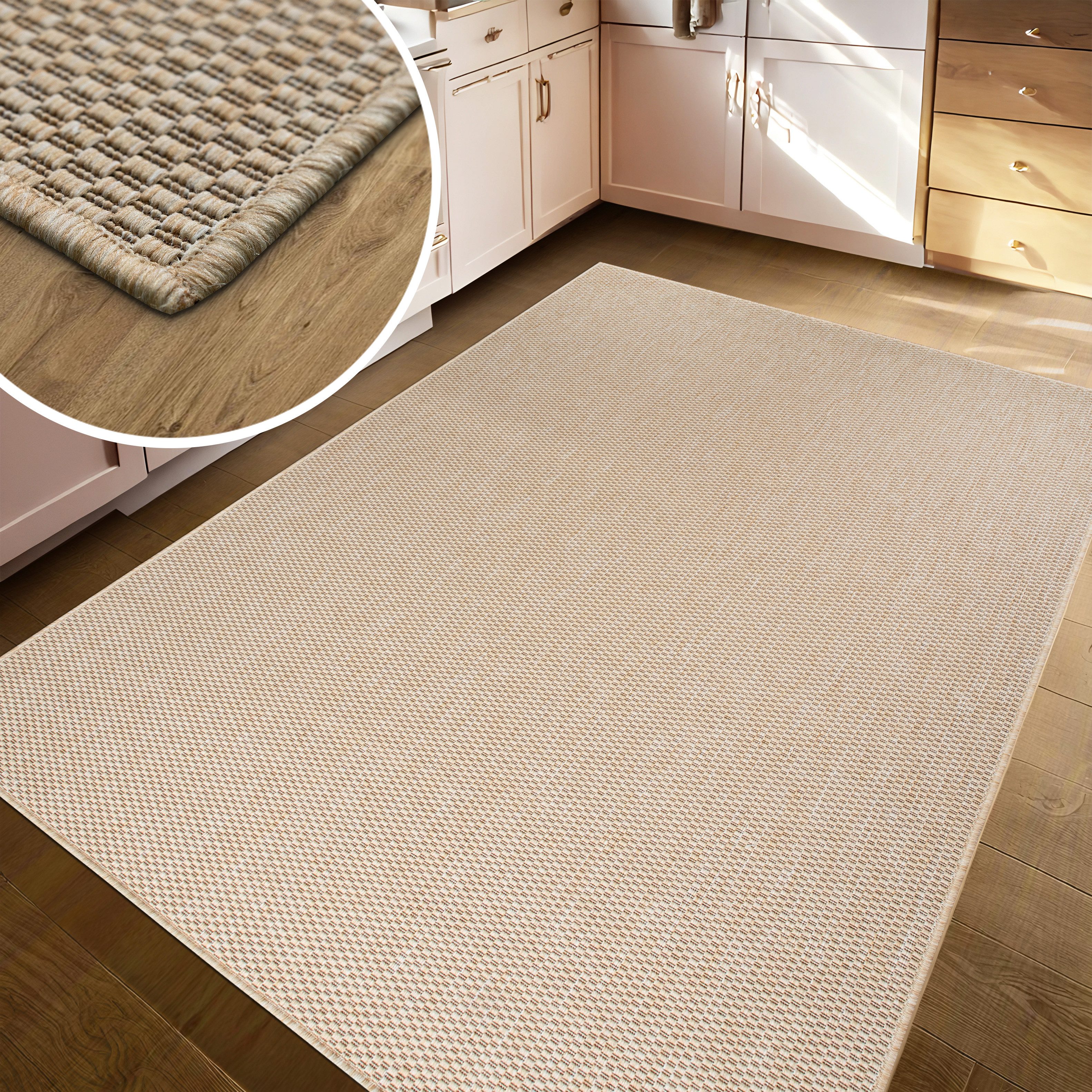 my home Vloerkleed Venetië is ook als loper verkrijgbaar Geschikt voor binnen en buiten, sisal-look, weerbestendig & uv-bestendig
