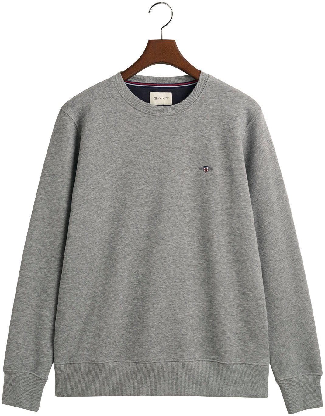 Gant Sweatshirt REG SHIELD C-NECK SWEAT met logoborduursel op borsthoogte