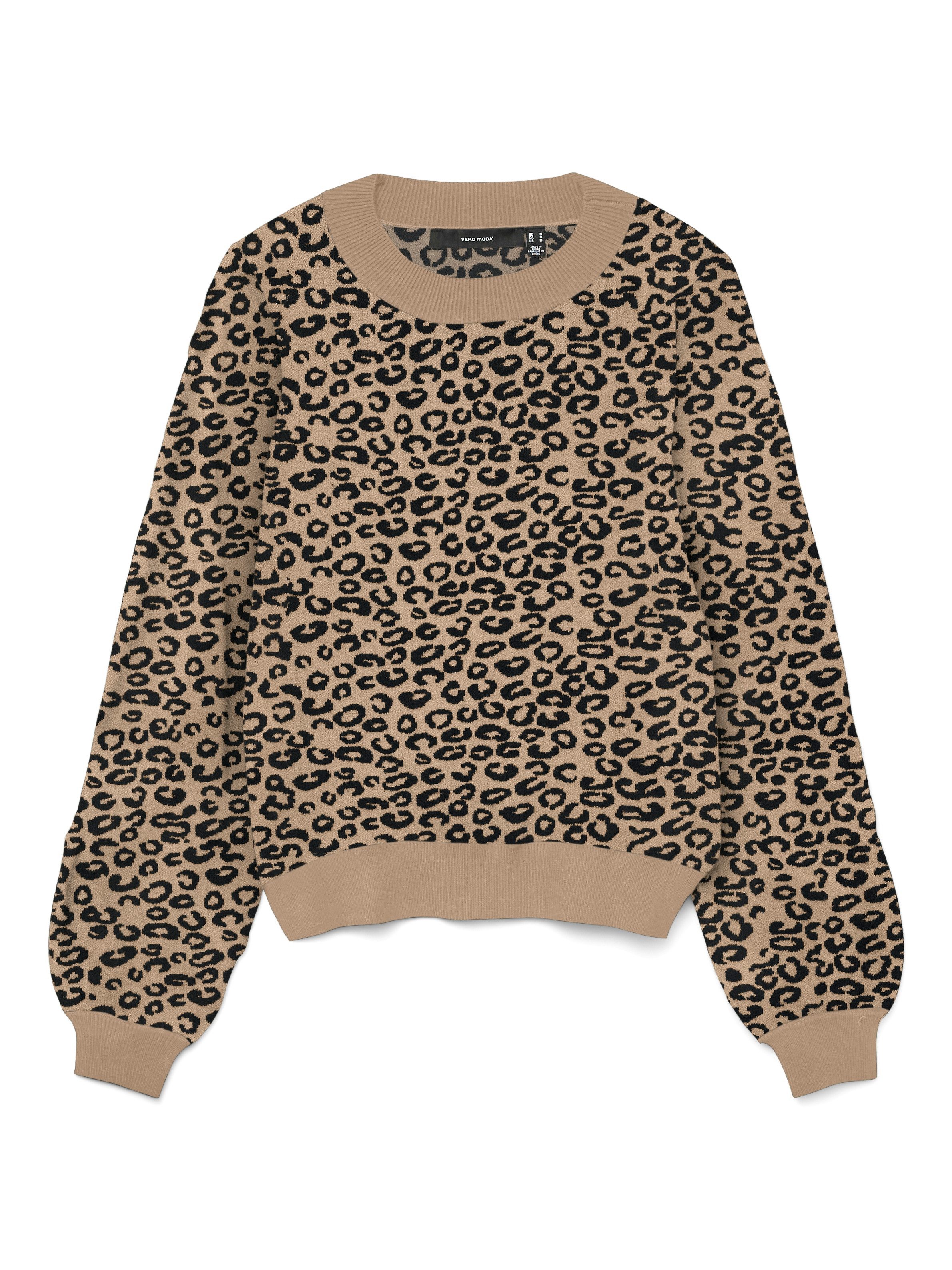 Vero Moda Gebreide trui VMNANCY LS O-NECK PULLOVER BOO