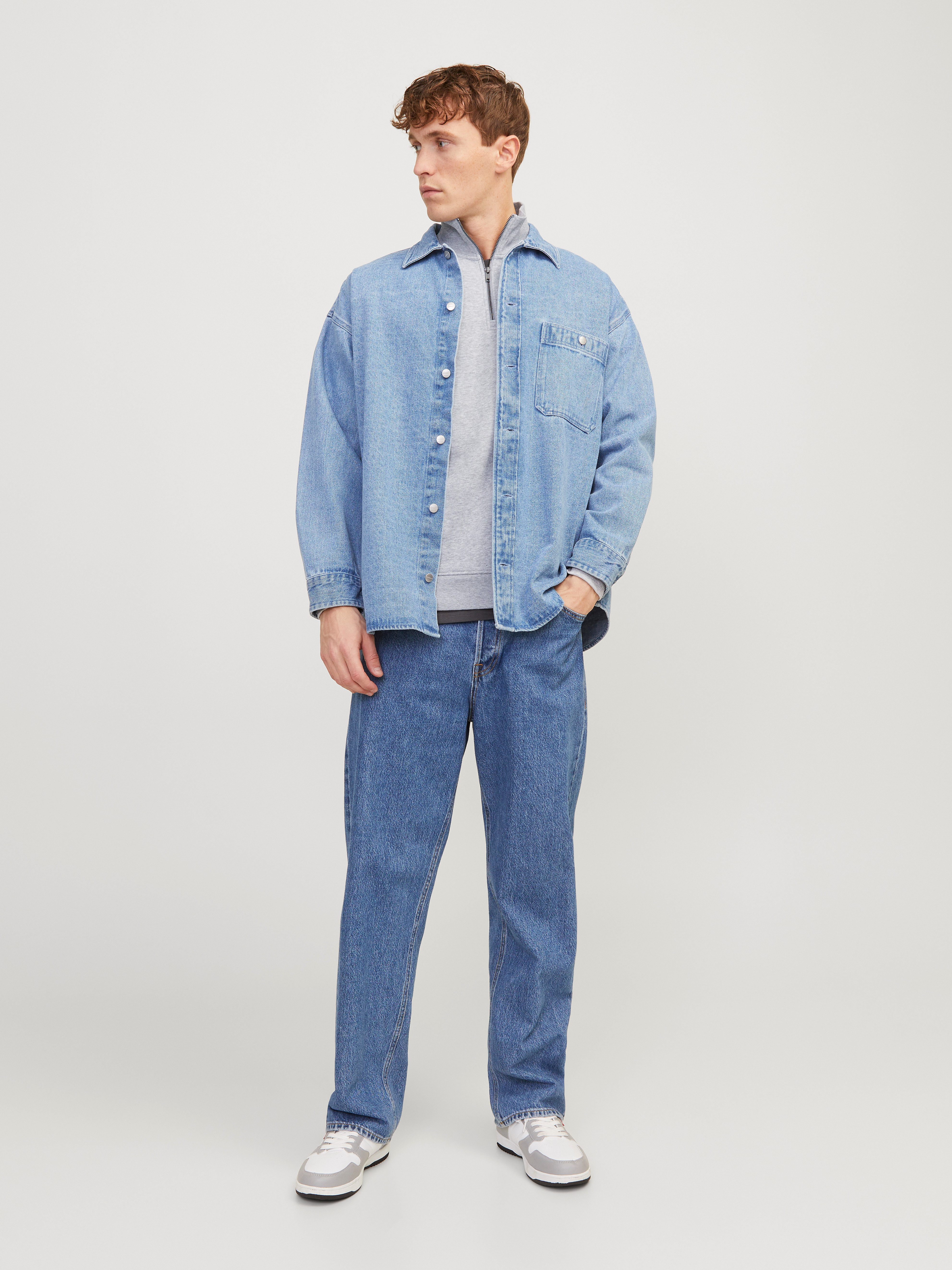 Jack & Jones Sweatshirt JJEBRADLEY SWEAT HALF ZIP NOOS