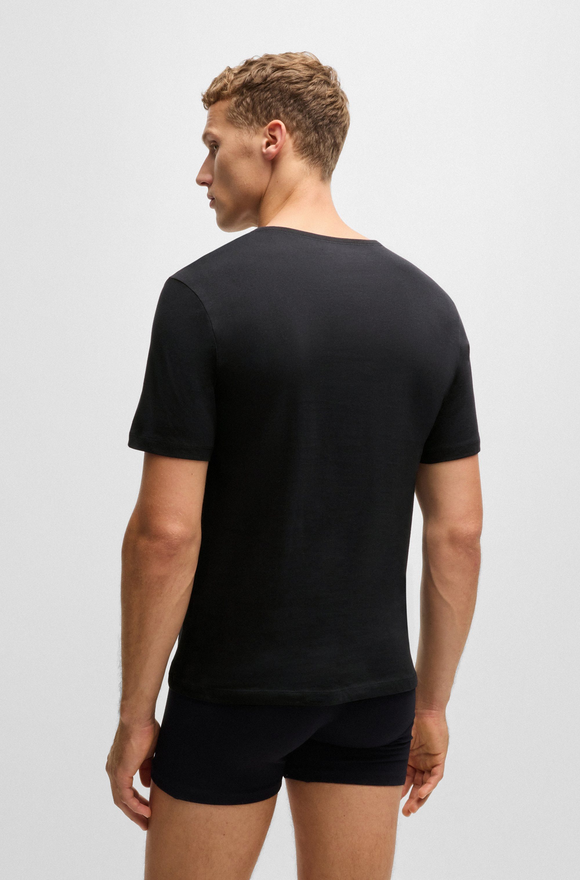 BOSS Shirt met V-hals T-shirt VN 3P Co (set)