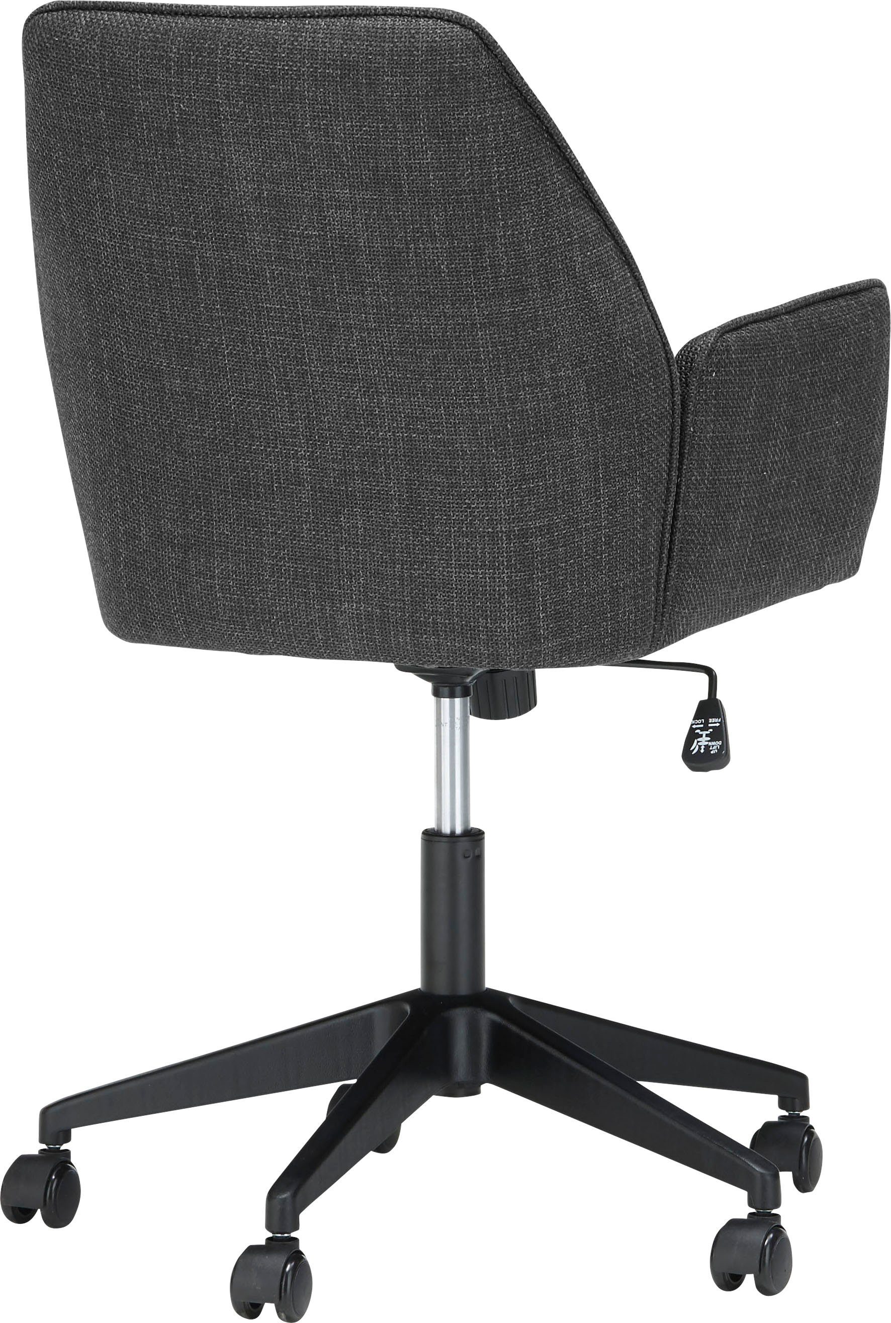MCA furniture Bureaustoel O-Pemba Geweven stof, bureaustoel met traploos instelbare comfortabele zithoogte