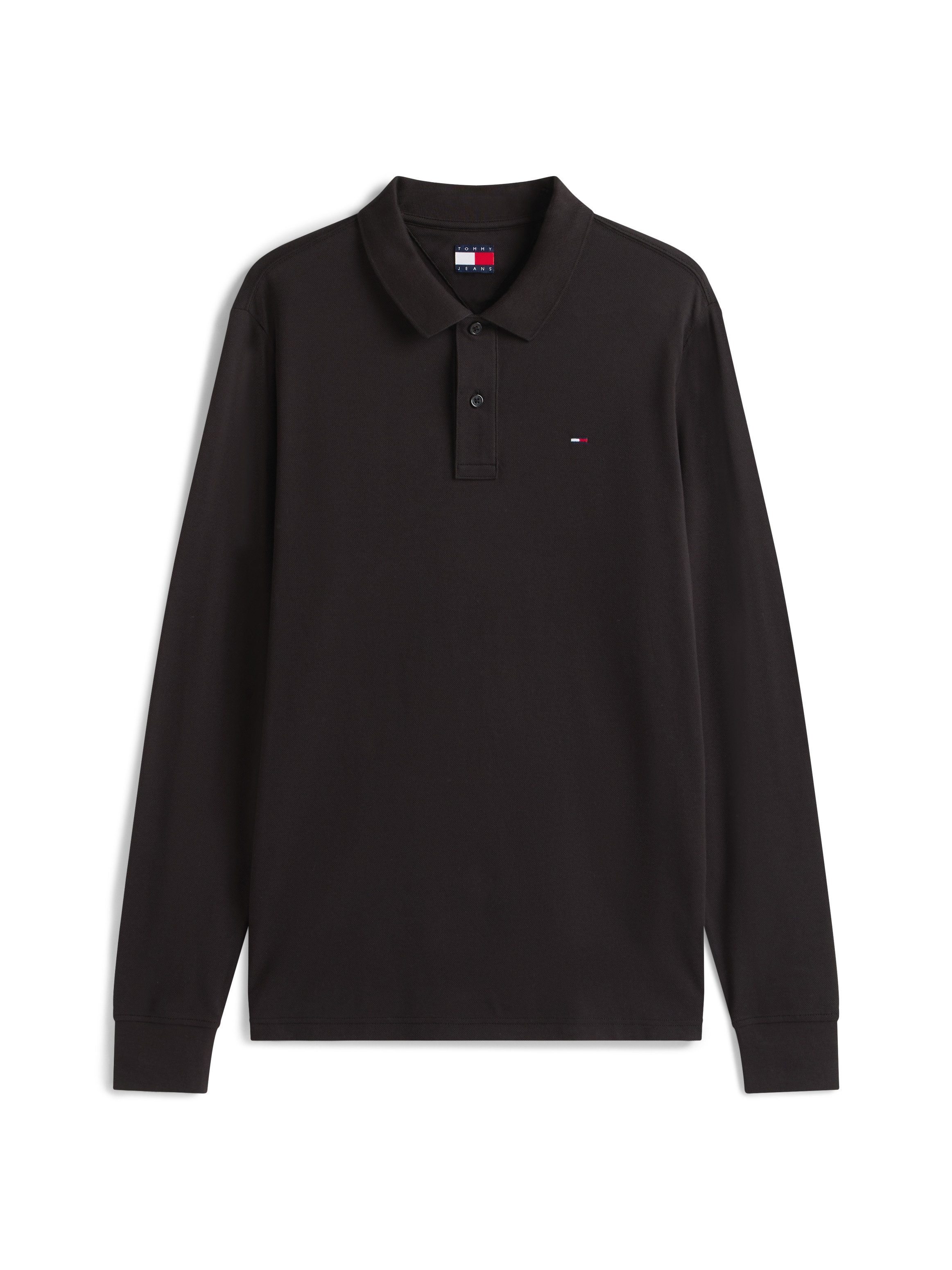 TOMMY JEANS Poloshirt TJM SLIM PLACKET POLO LS EXT
