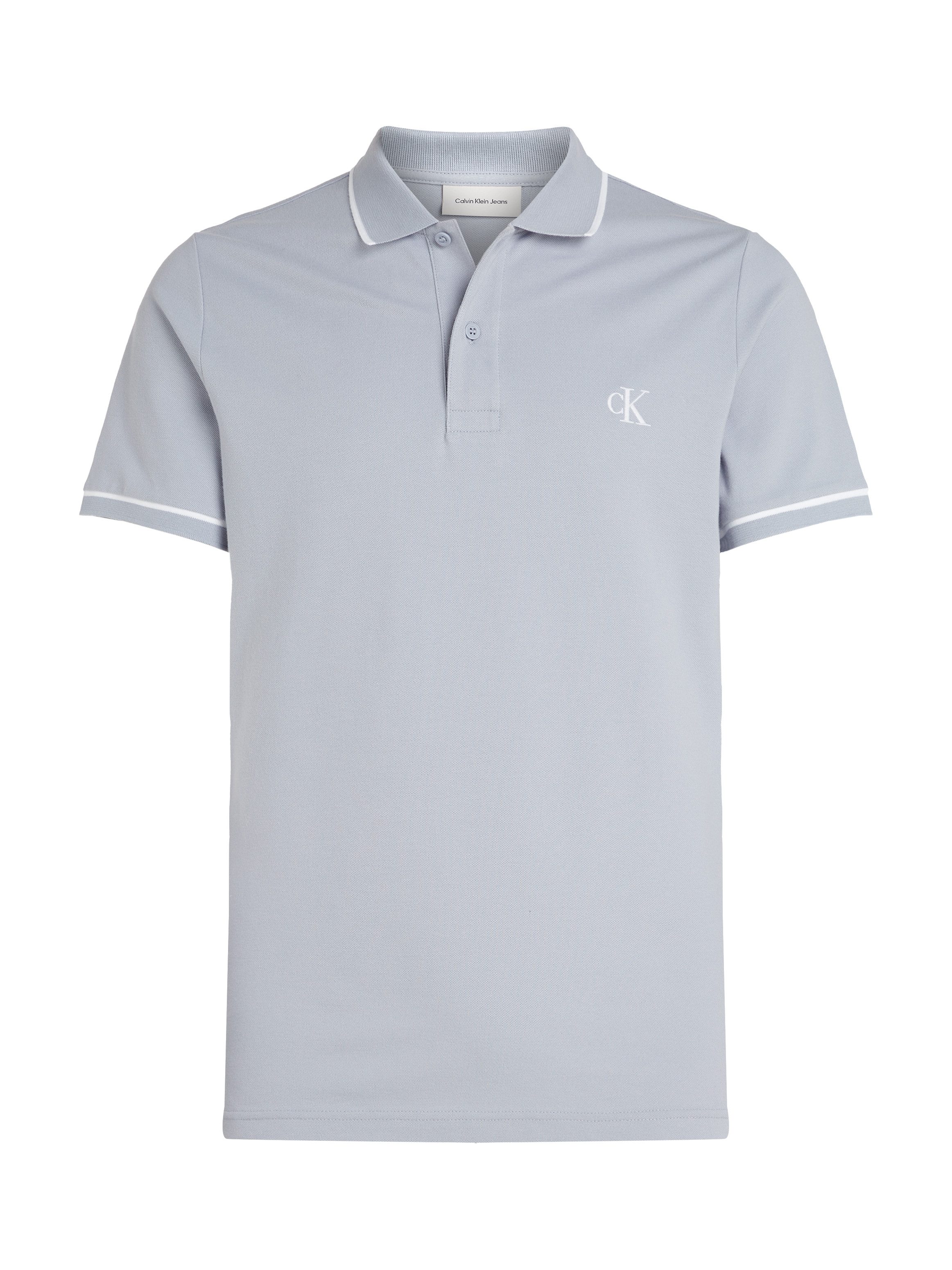 Calvin Klein Poloshirt TIPPING SLIM POLO met streepdetail op de kraag