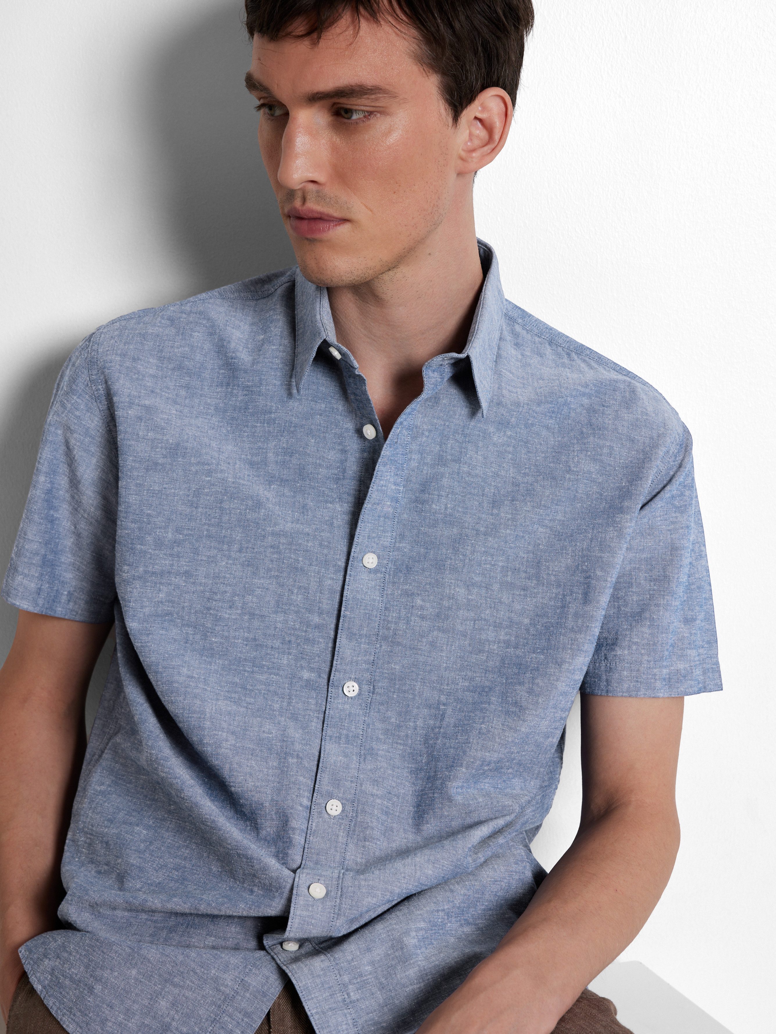 SELECTED HOMME Overhemd met korte mouwen SLHREG-SUN SHIRT SS NOOS