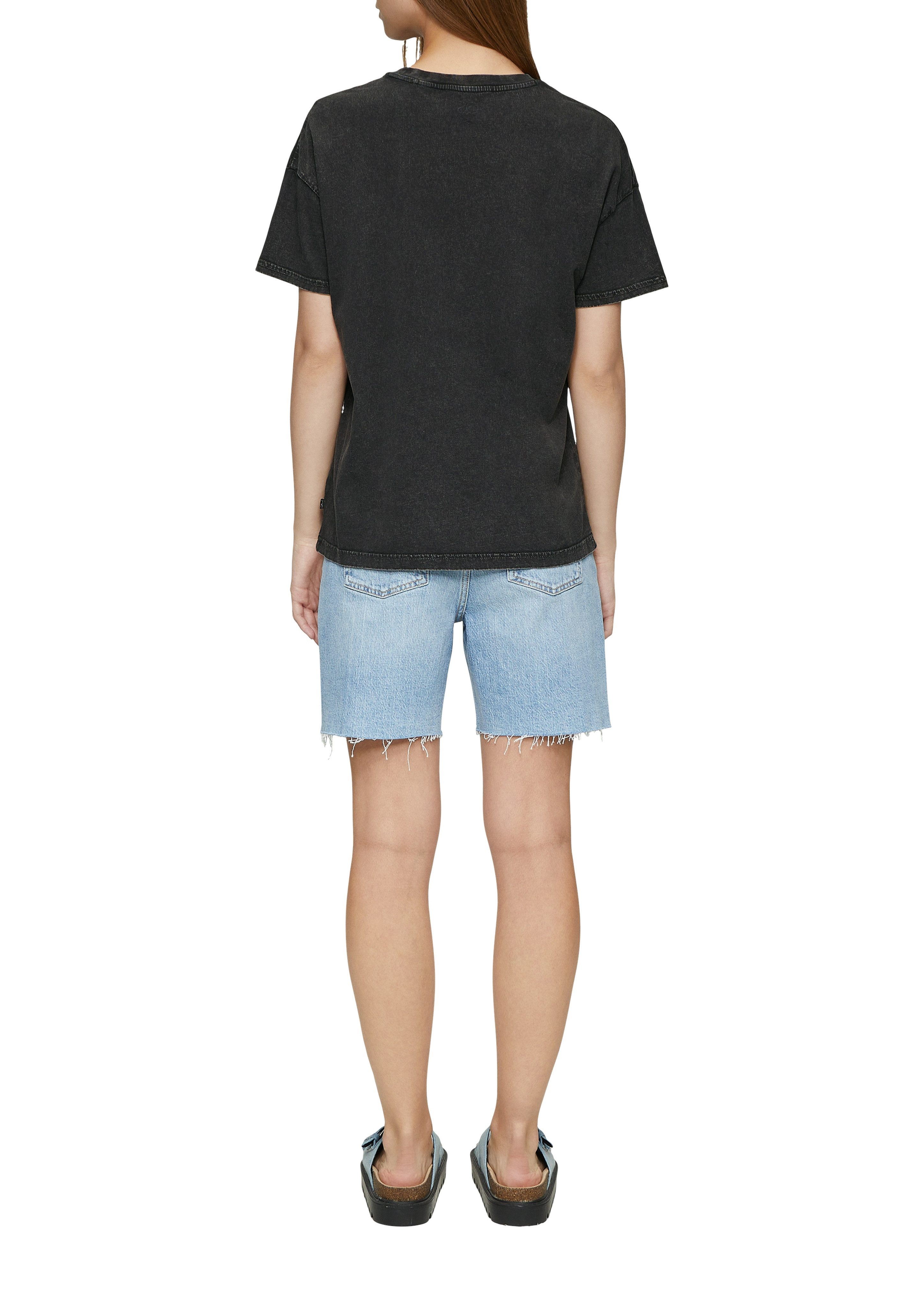 Q/S designed by Oversized shirt in vintage-look en met print