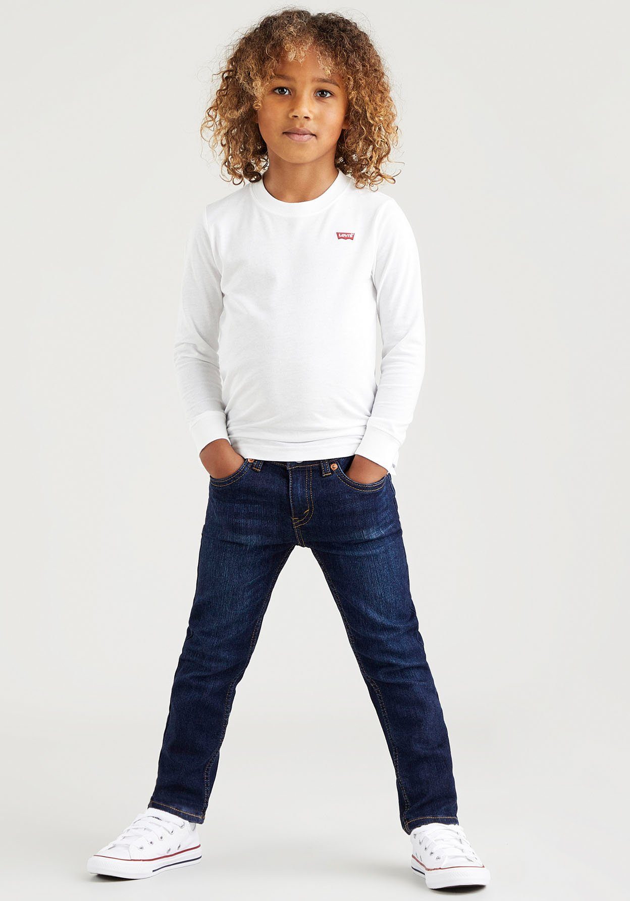 Levi's Kidswear Shirt met lange mouwen LVB LS GRAPHIC TEE SHIRT