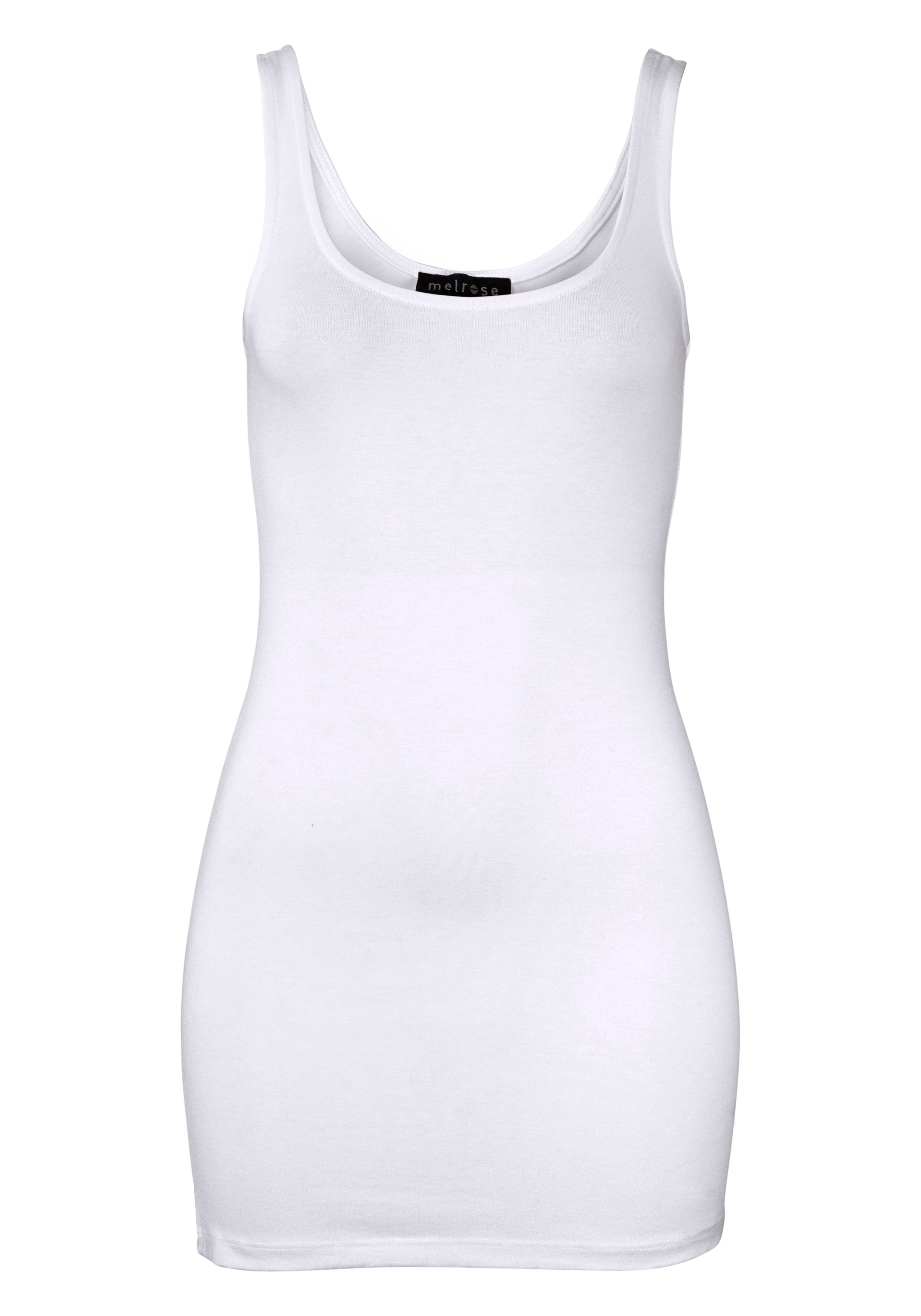Melrose Lange top met stijlvol glitter-logo op de rug (set, 2-delig)