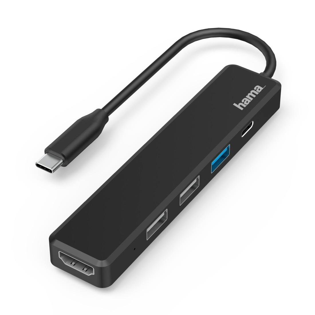 Hama USB-adapter USB C Hub, Multiport, 5 Ports, 3x USB A, USB C, HDMI™