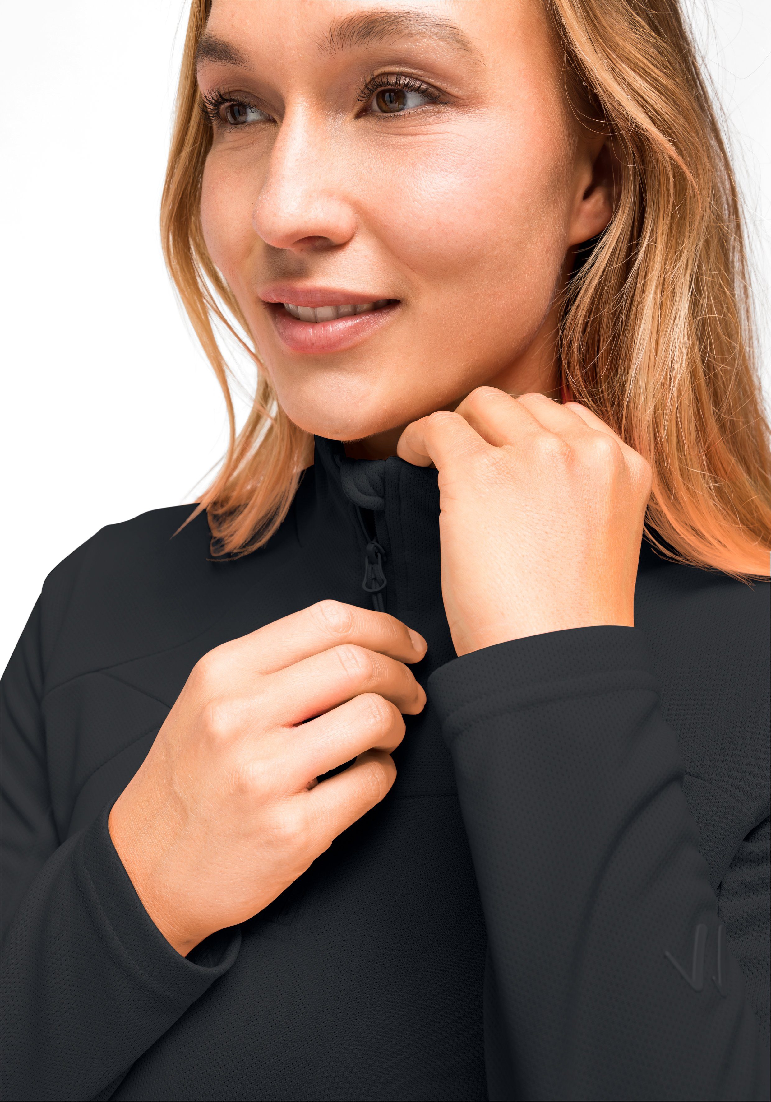 Maier Sports Functioneel shirt Bianka functionele dames midlayer voor outdoor tours en uitstapjes