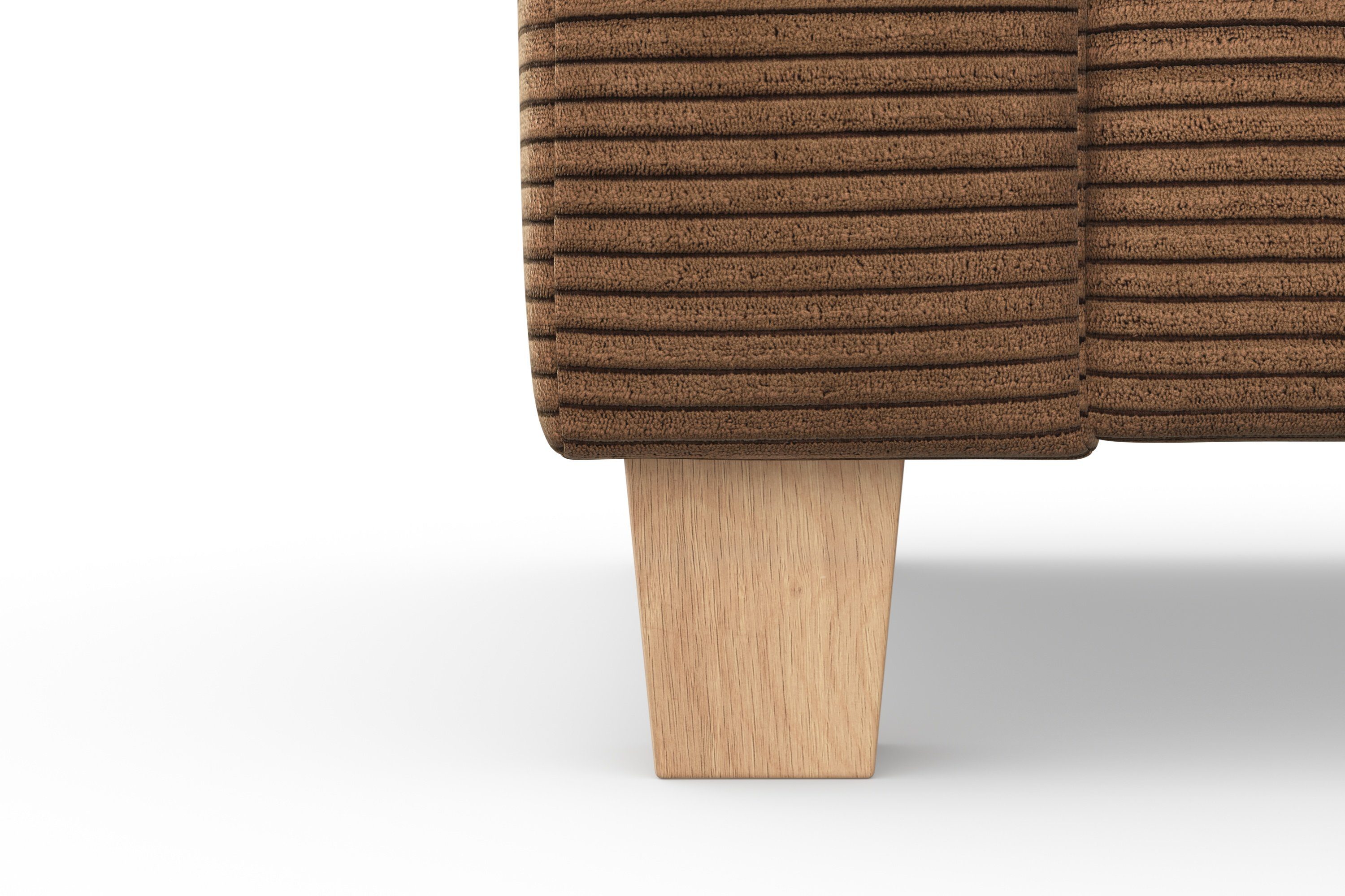 Home affaire Hoekbank Summer L-vorm met ottomane, naar keuze met slaapfunctie en bedkist, cordbekleding