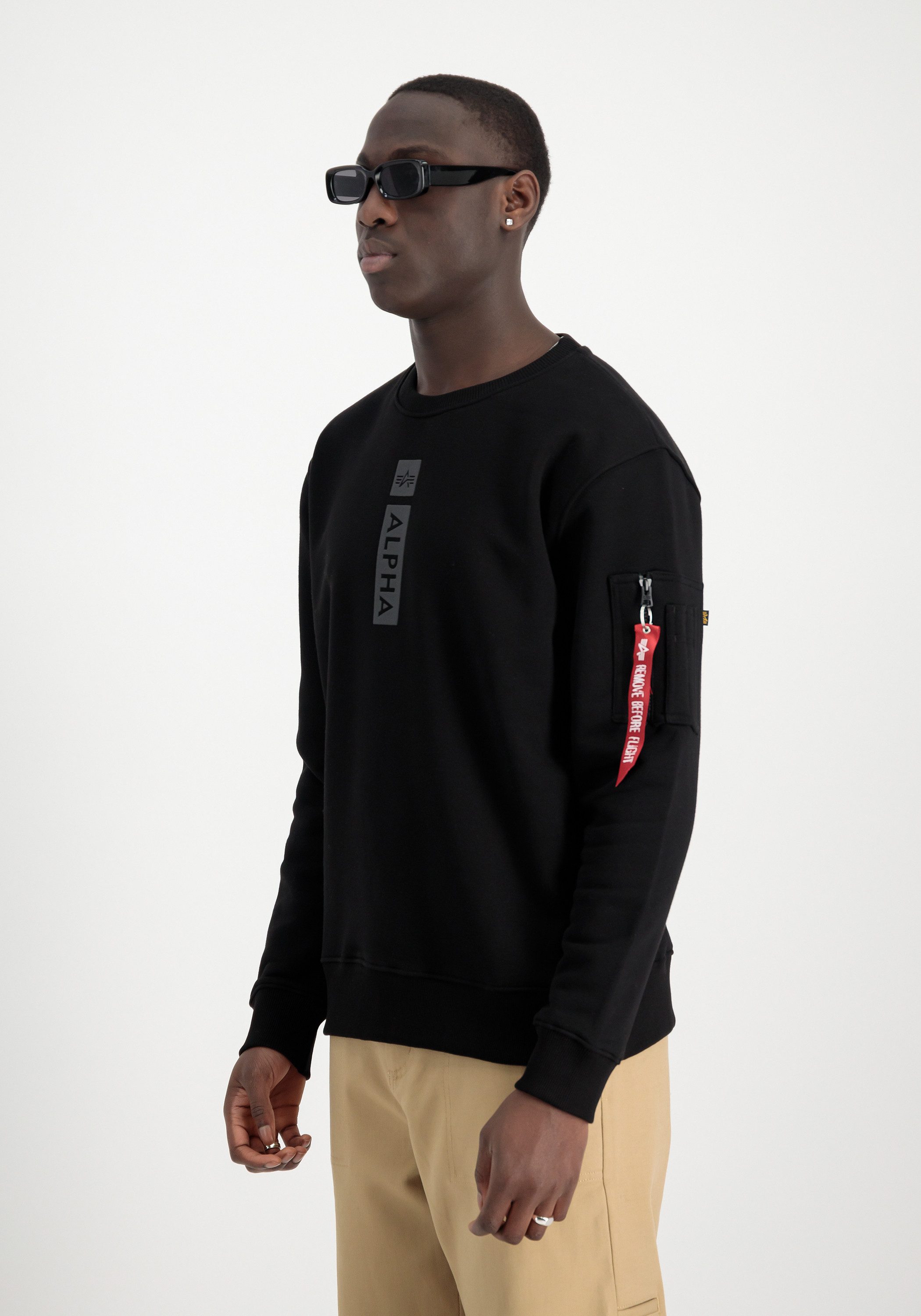 Alpha Industries Sweater Alpha Industries Men - Sweatshirts Alpha Refl. Print Sweater