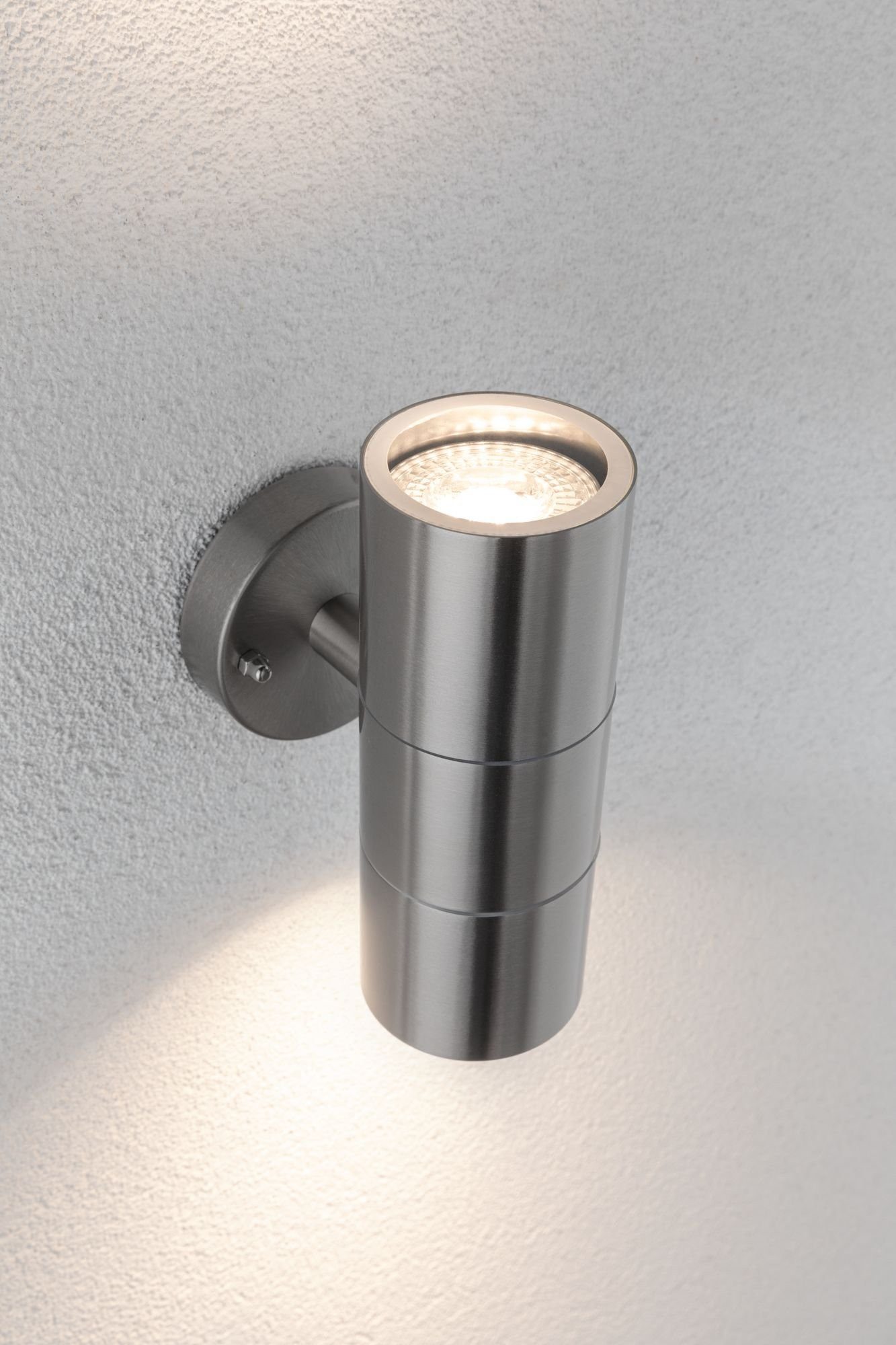 Paulmann Wandlamp voor buiten Flame IP44 60mm max. 2x10W 230V Geborsteld RVS (1 stuk)