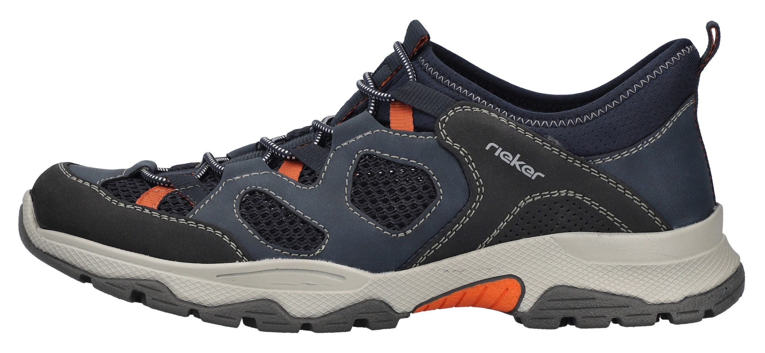 Rieker Slip-on sneakers , trekking schoen, outdoorschoen, instapschoen met elastiek