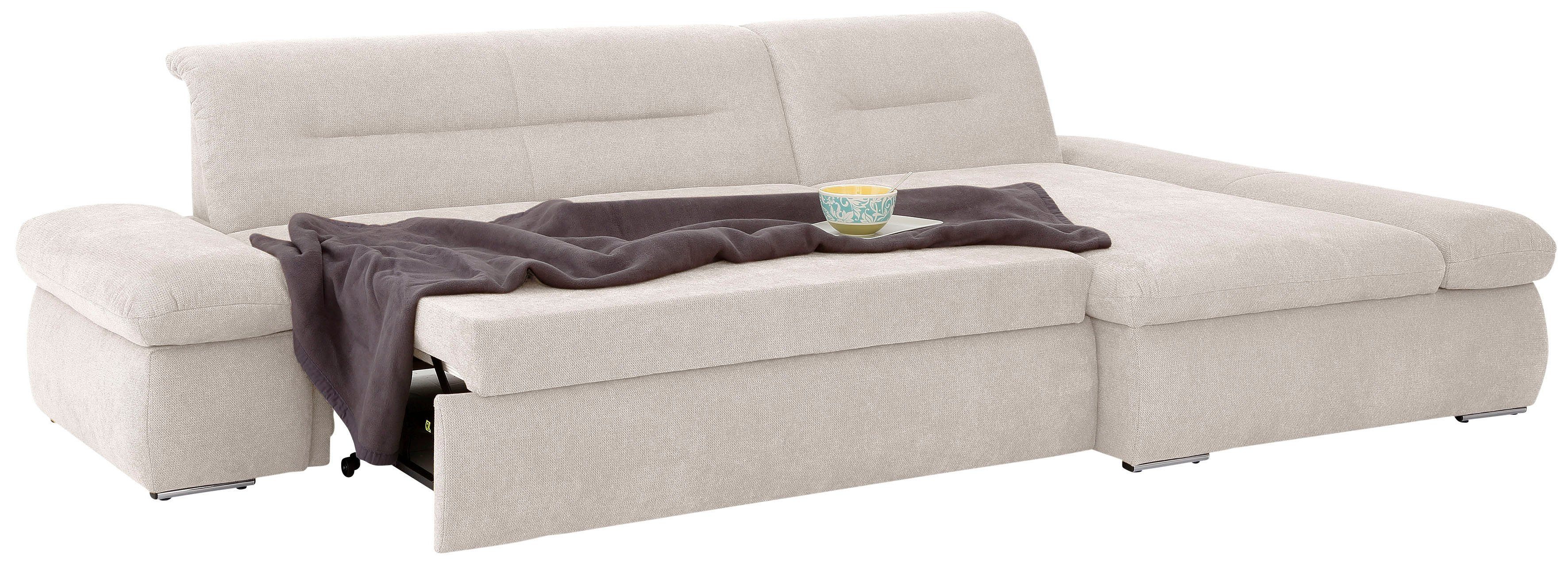 INOSIGN Hoekbank Avesa L-vorm Naar keuze met armleuningverstelling en slaapfunctie, bxdxh: 300x172x80cm
