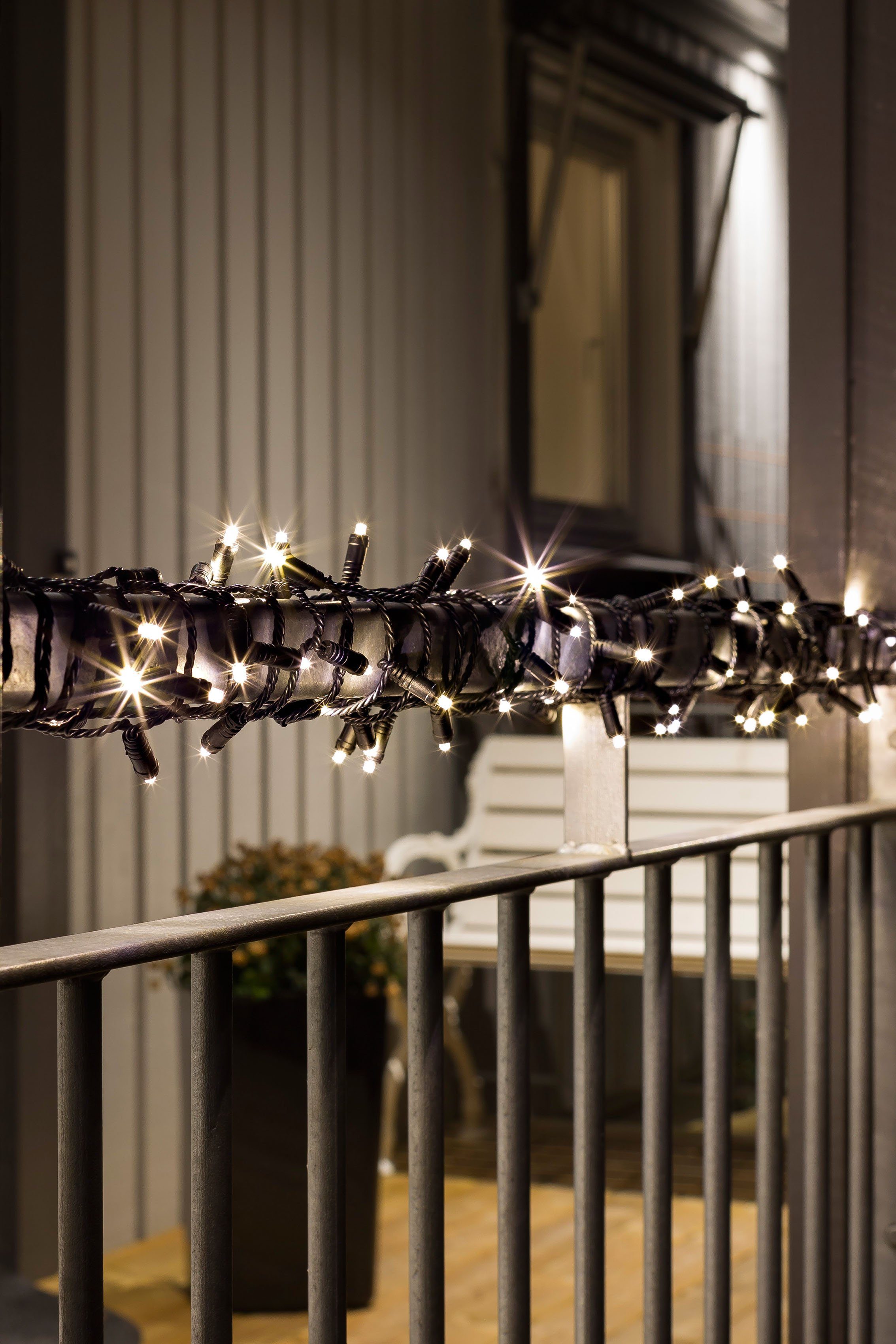 KONSTSMIDE Led-lichtsnoer Micro-leds, dubbel geïsoleerd/bekleed, 120 warmwitte dioden (1 stuk)