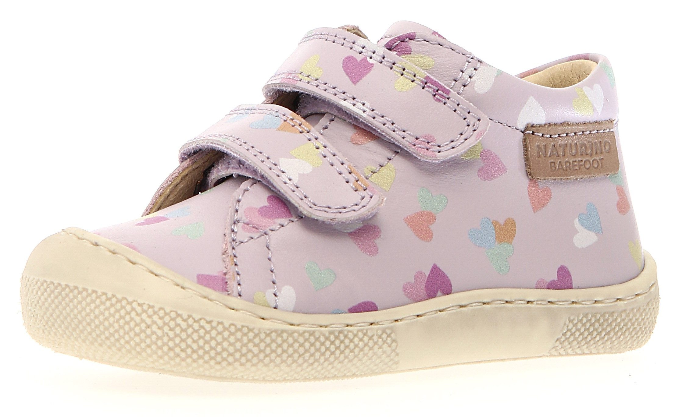 Naturino Barefootschoenen BAREFOOT AMUR VL PR Babyschoen met klittenbandsluiting, maat sjabloon te downloaden dames lage sneakers maat 22 paars