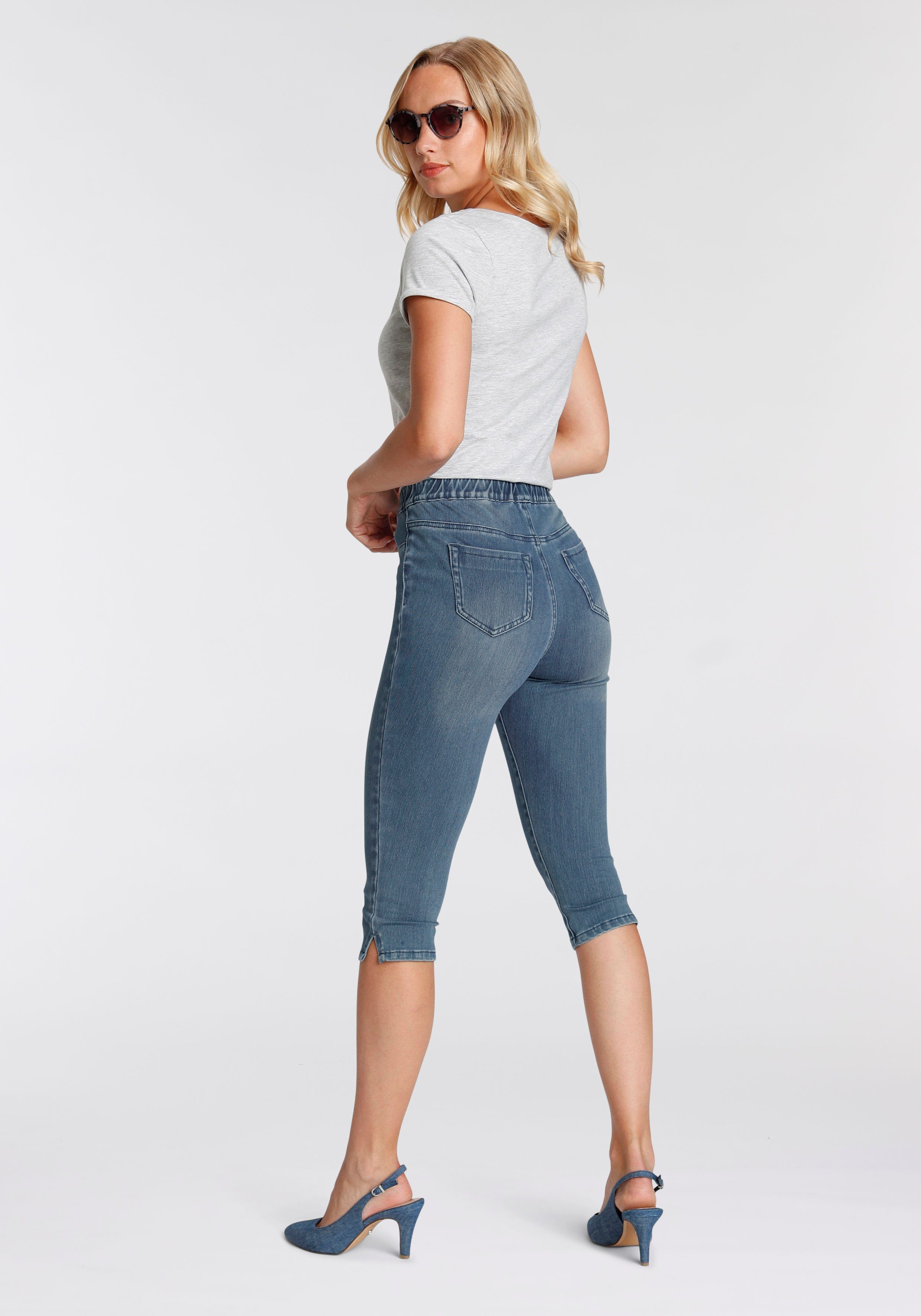 Arizona Jogpants High Waist in denim-look