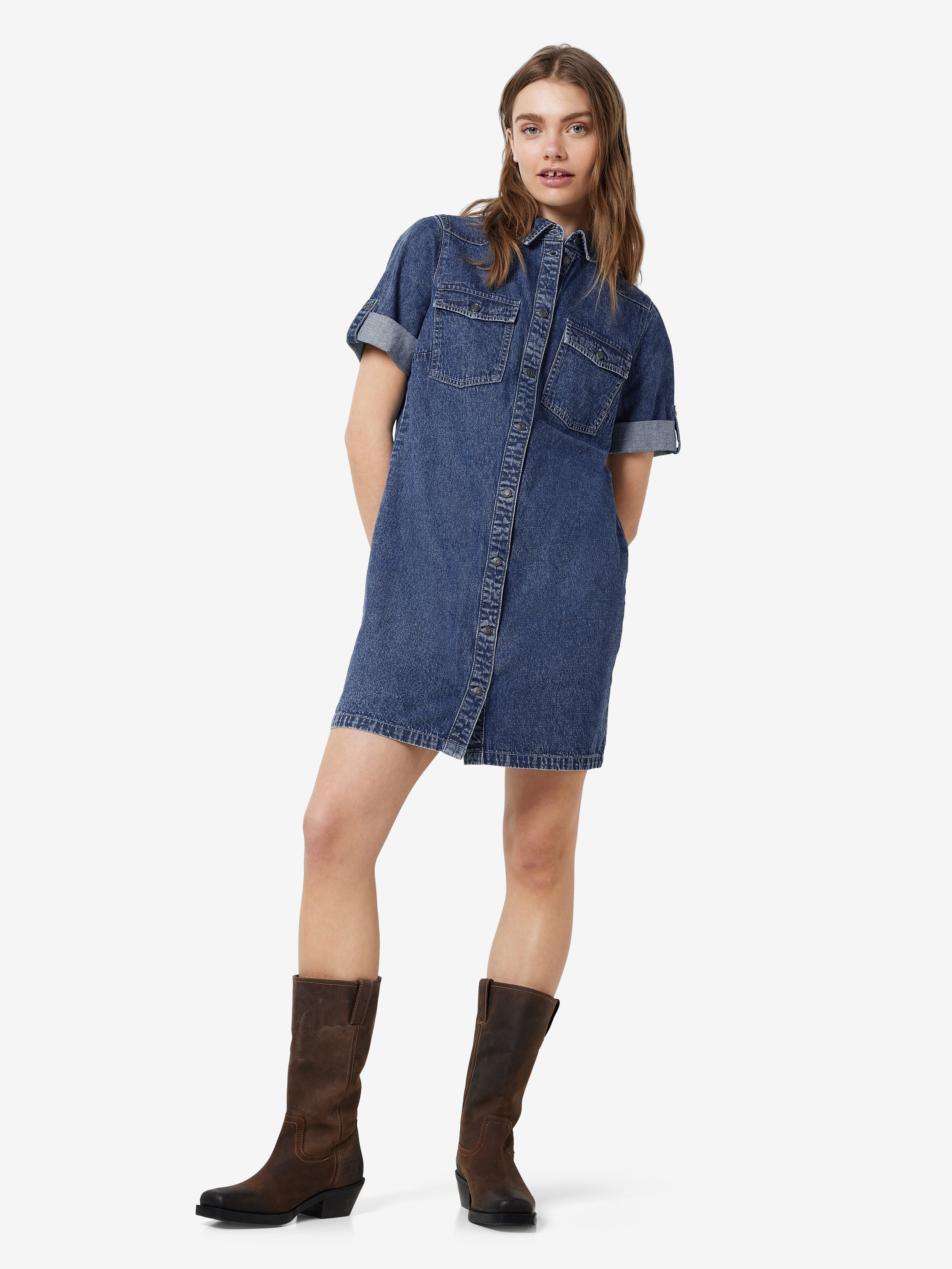 Noisy may Jeans jurk NMNEW SIGNE S S DENIM DRESS WG002MB NOOS