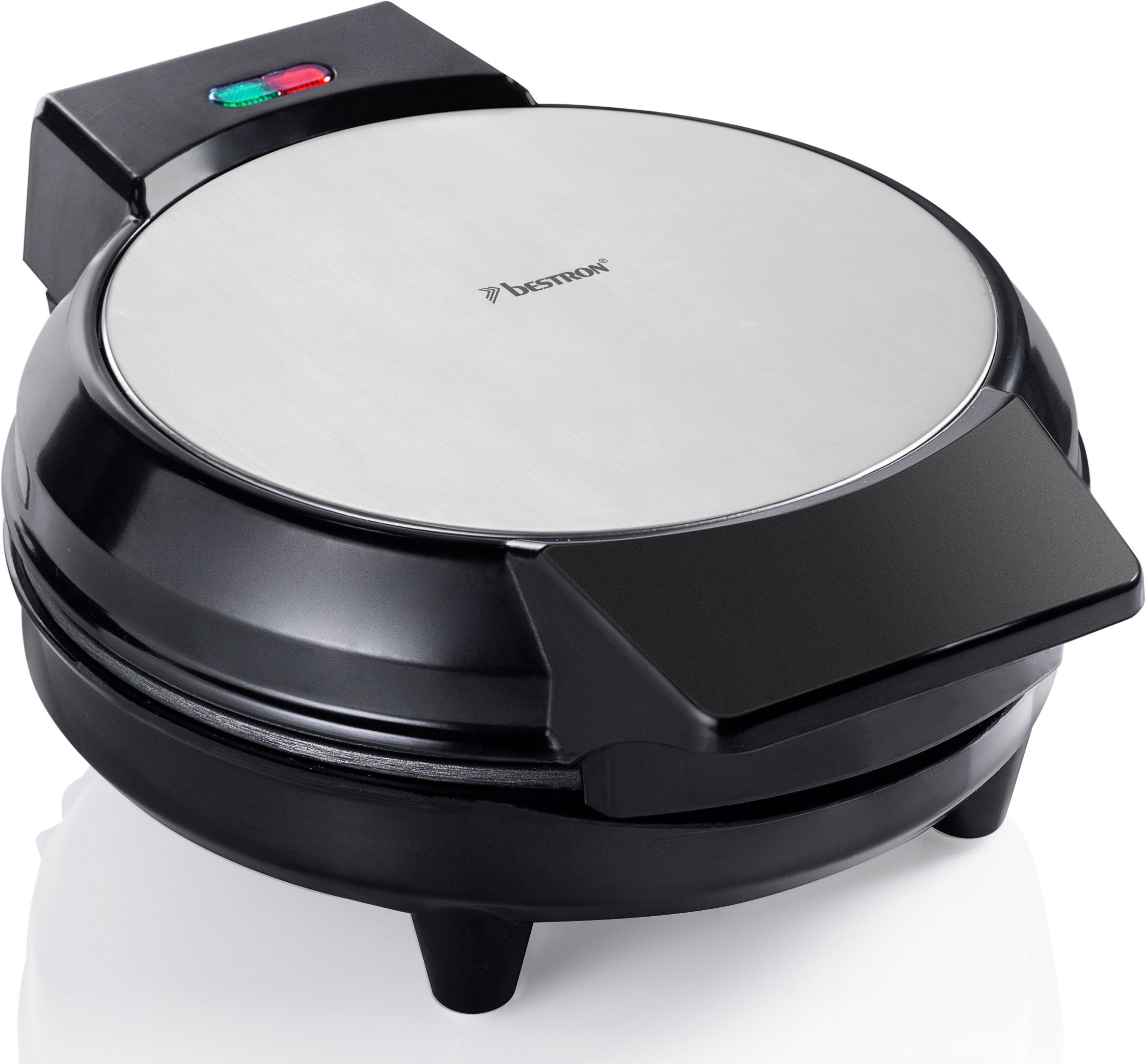 bestron Wafelijzer AWM700S klassieke hartvormige wafels, antiaanbaklaag, inclusief receptsuggesties