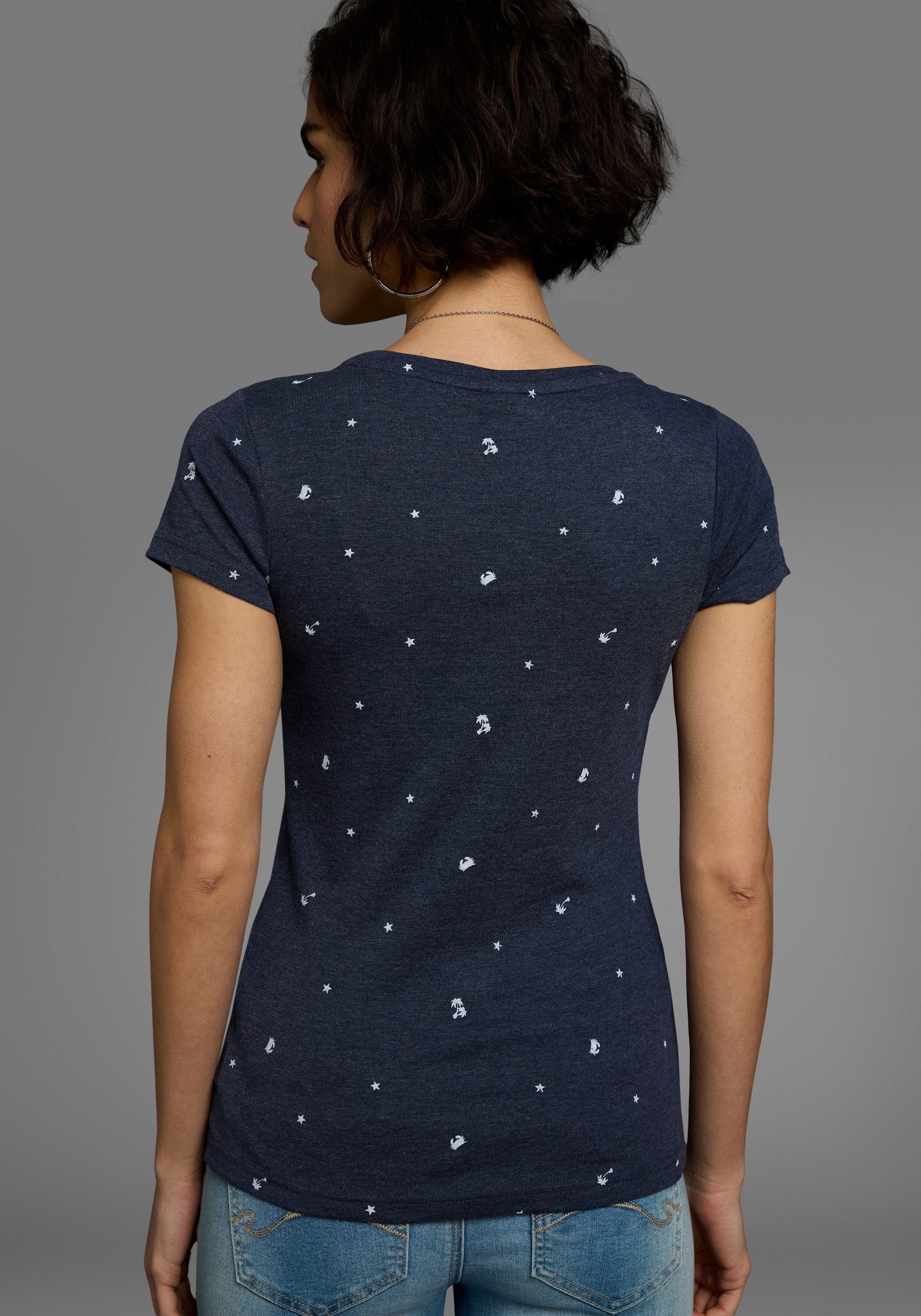 KangaROOS T-shirt Korte mouwen, figuurvolgende pasvorm, van 100% katoen