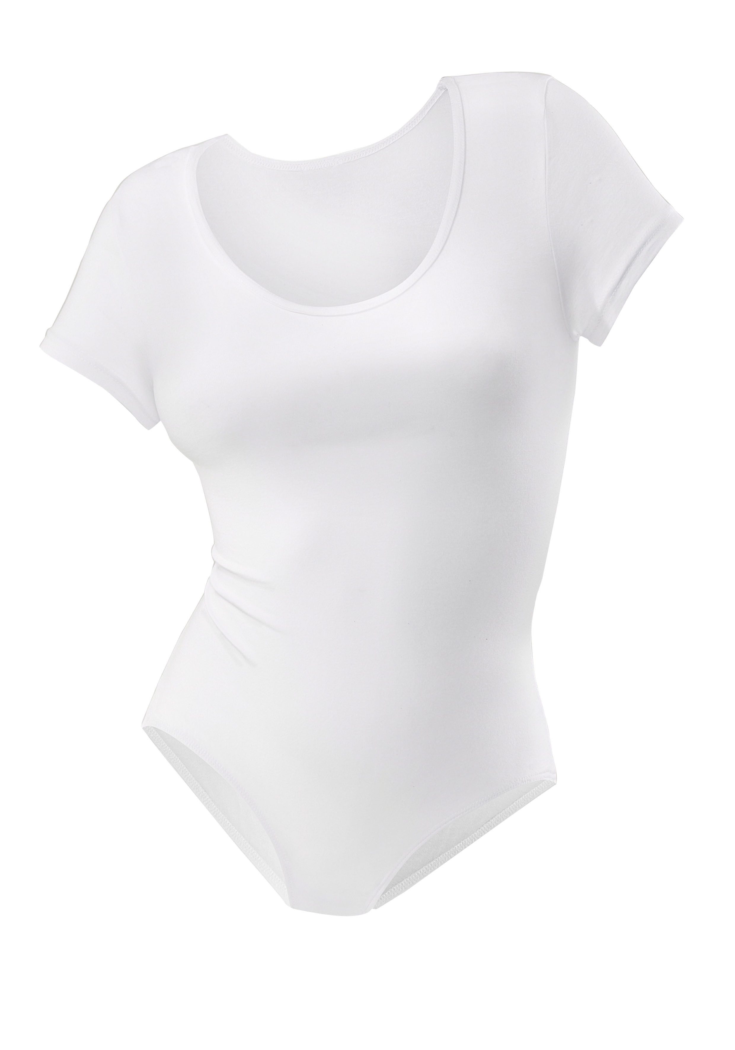 Vivance T-shirt-body elastische katoenkwaliteit (Set van 2)