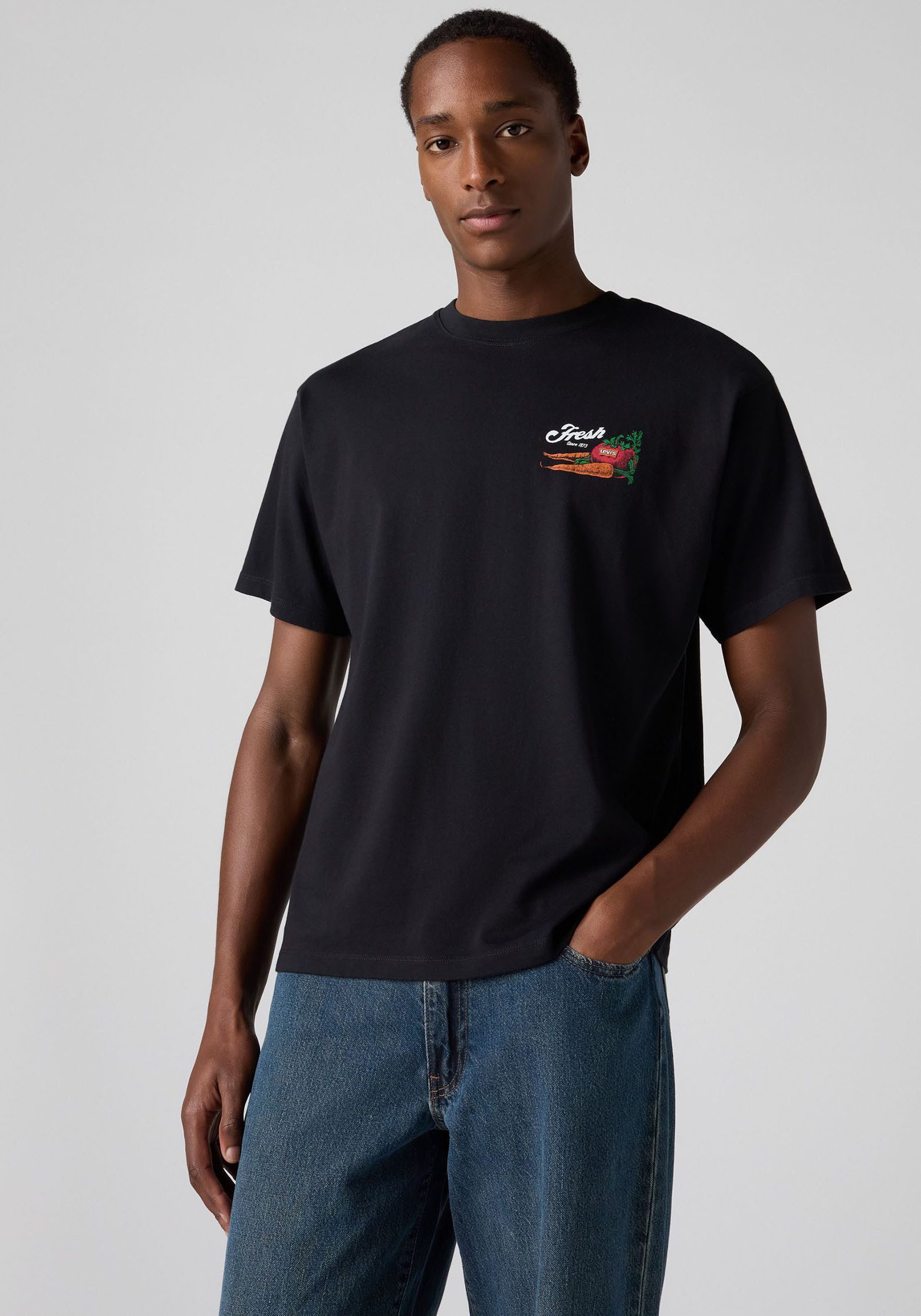 Levi's® T-shirt SEVINTAGE met logo-patch op de borst