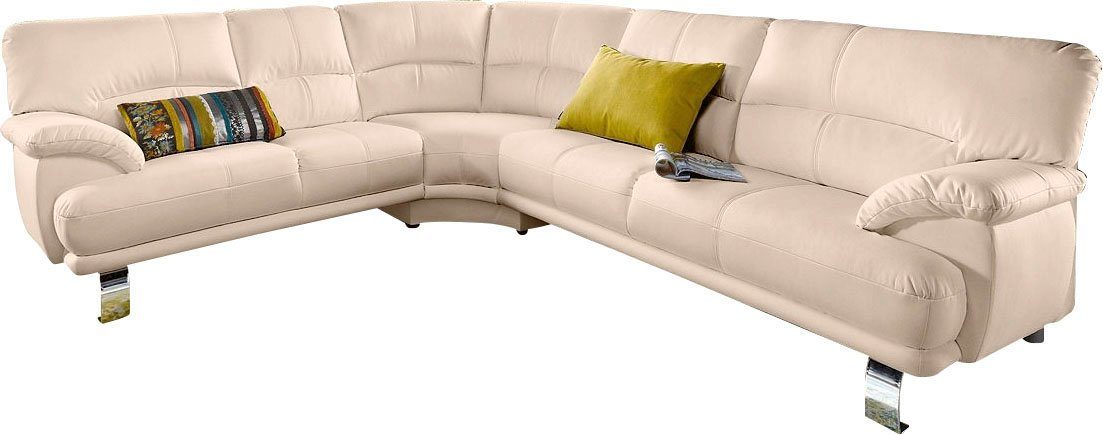 TRENDMANUFAKTUR Hoekbank Cecilia in Italiaans design, modern en comfortabel, L-vorm