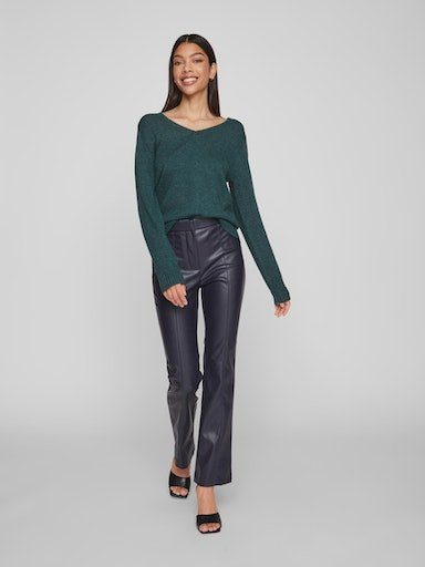 Vila Trui met V-hals VIRIL V-NECK L/S KNIT TOP - NOOS