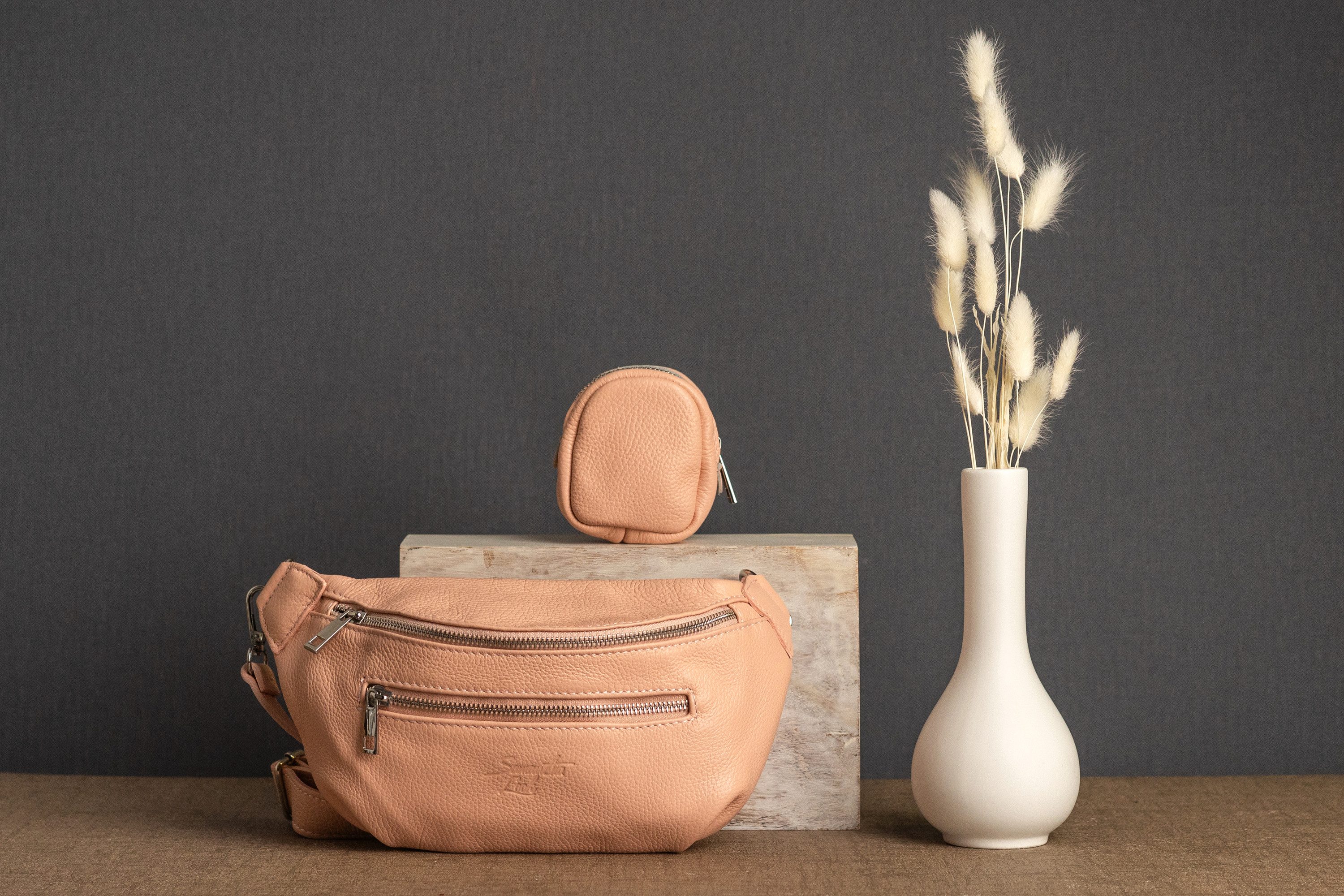 Samantha Look Heuptasje echt leer, made in italy