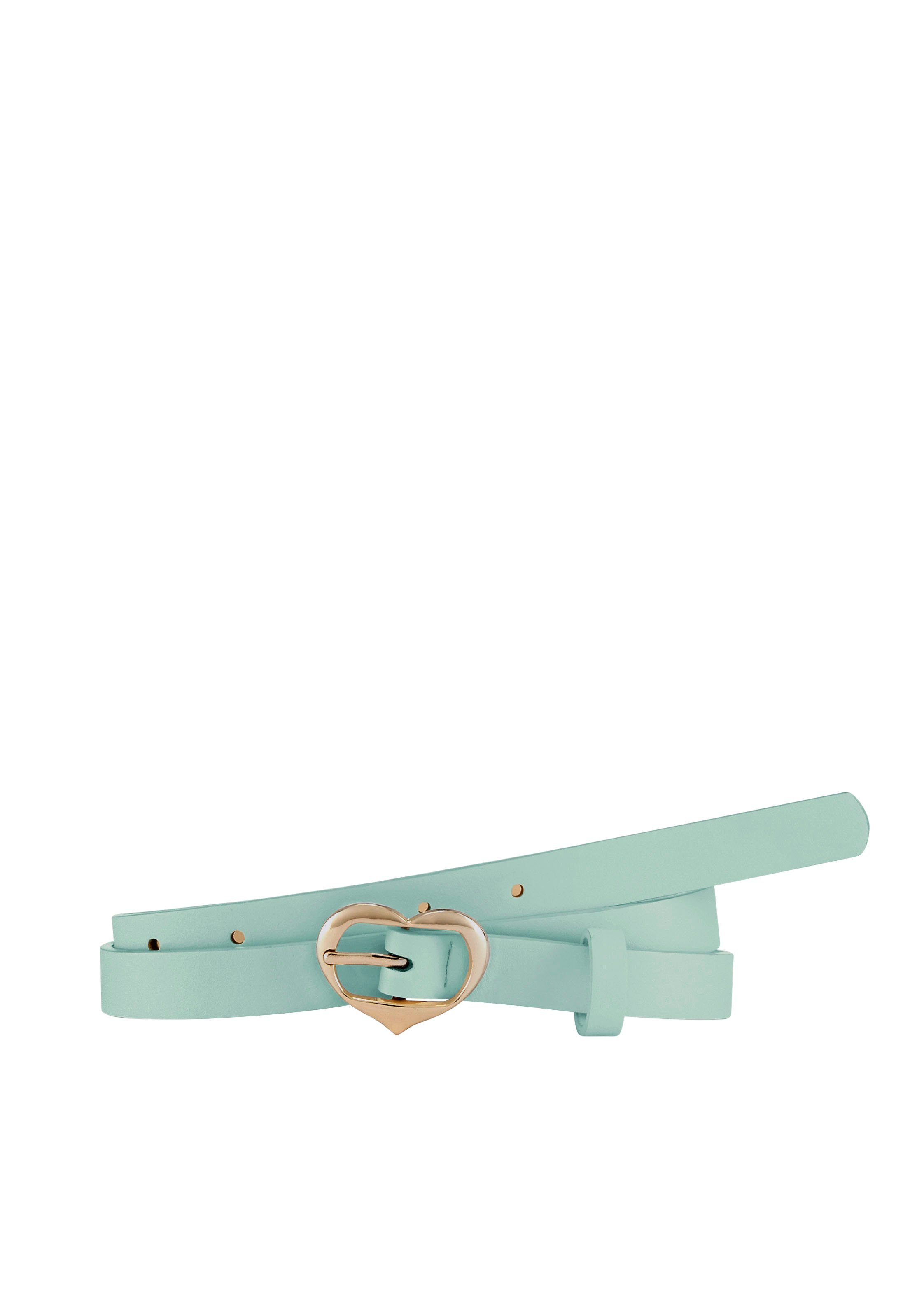 Lascana Heupriem Broekriem smalle riem, met hartgesp, voor broeken, jeans & jurken dames kettingriemen maat 85 groen