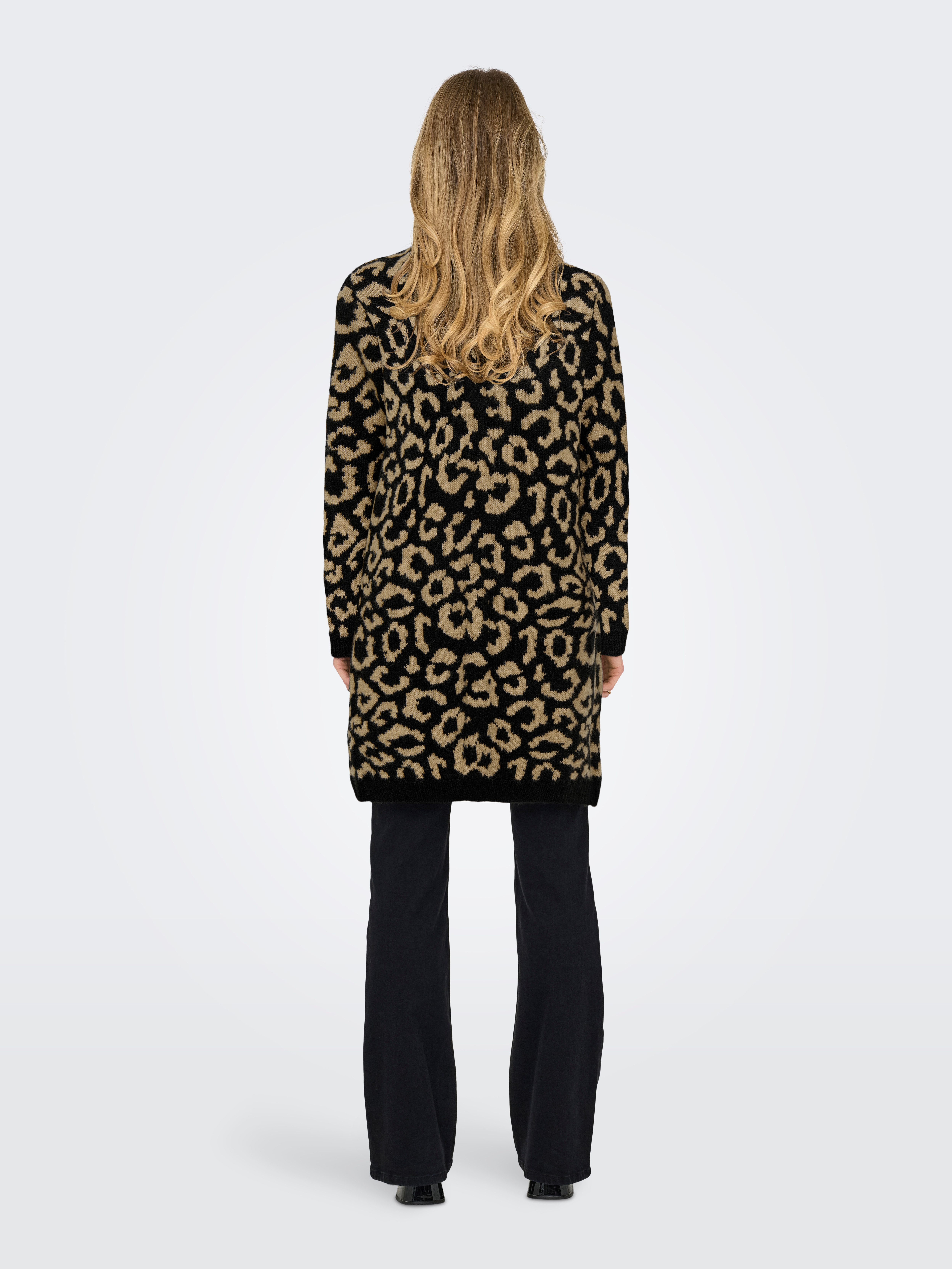 Only Vest ONLJADE ANIMAL AO LS CARDIGAN RP KNT