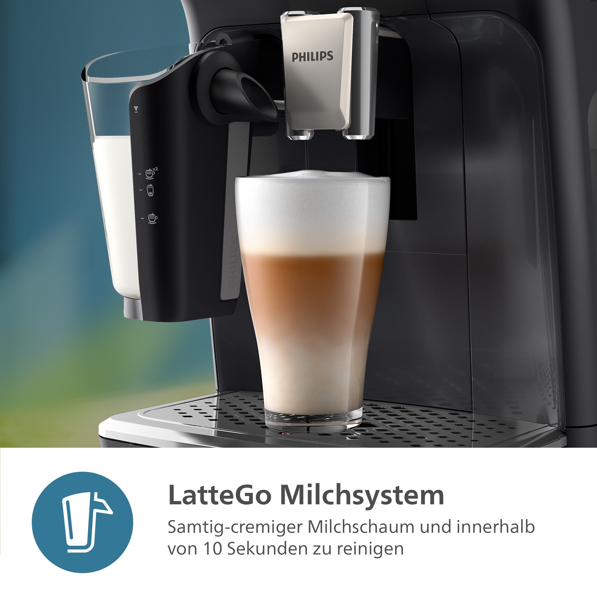 Philips Volautomatisch koffiezetapparaat EP4441/50 4400 Series, 12 koffiespecialiteiten (heet of ijskoud)