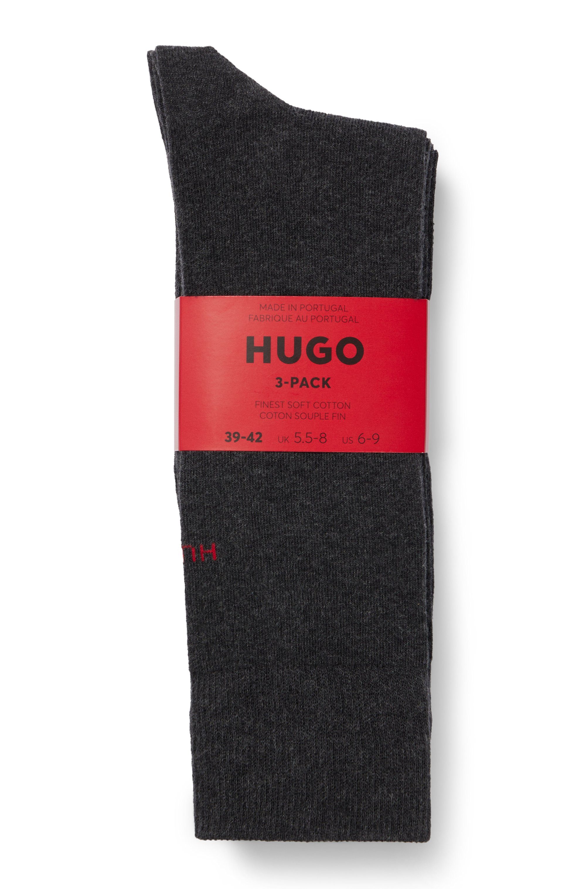 HUGO underwear Business-sokken 3P RS UNI COLORS CC met hugo boss logo-opschrift (3 paar, Set van 3)