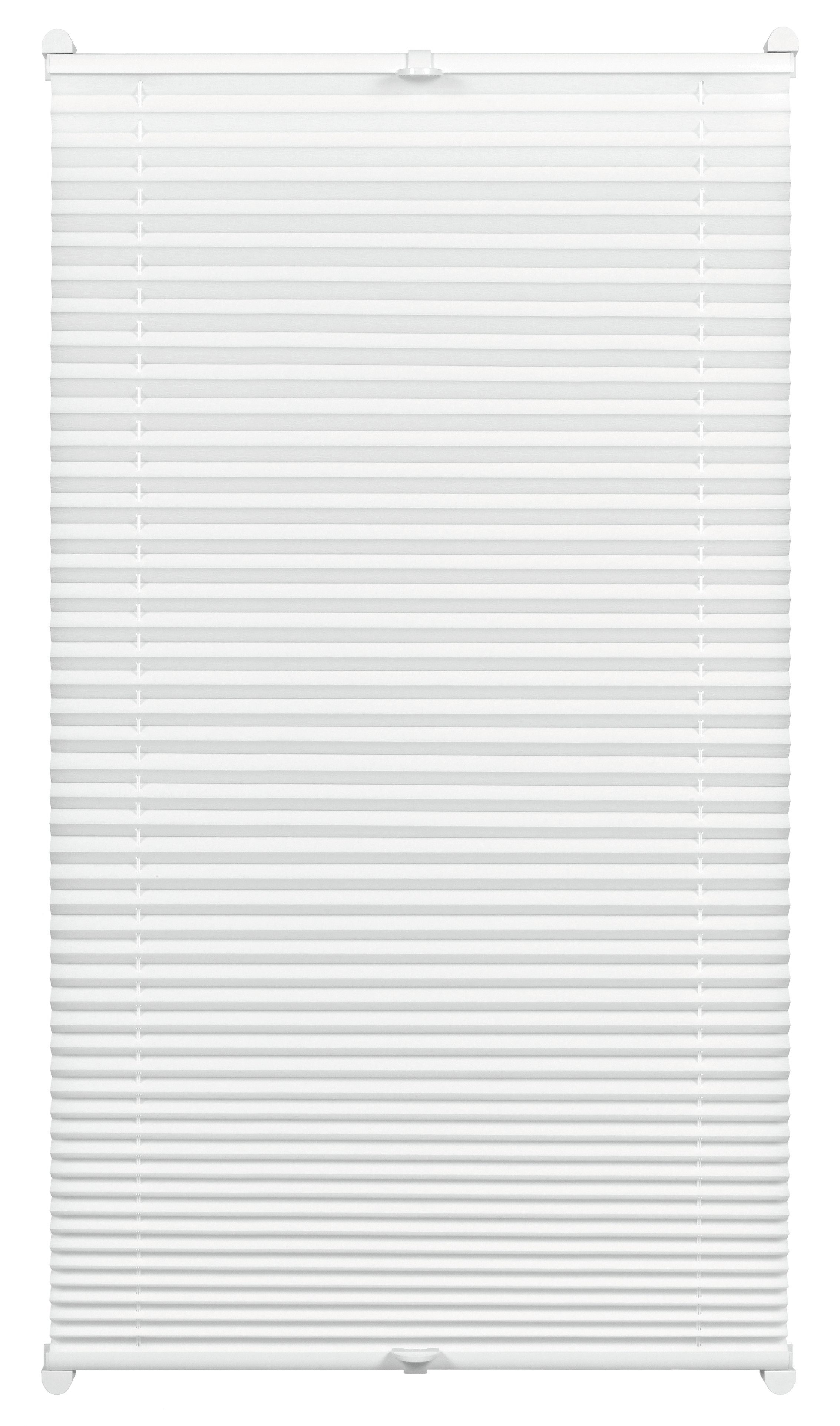 GARDINIA Plissé EASYFIX met 2 bedieningsrails (1 stuk) plisségordijnen maat H/B: 130/65 cm wit