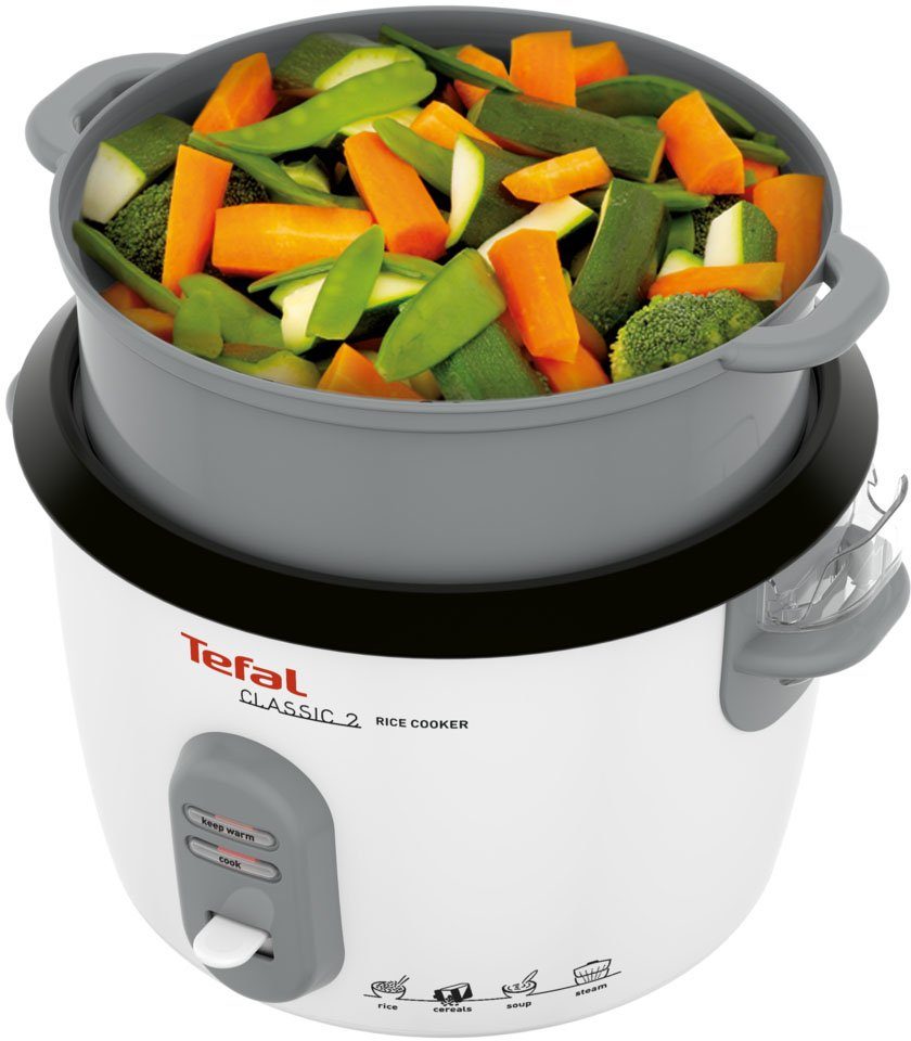 Tefal Rijstkoker RK1011 max. 10 kopjes (5 l), automatische warmhoudfunctie, stoommand