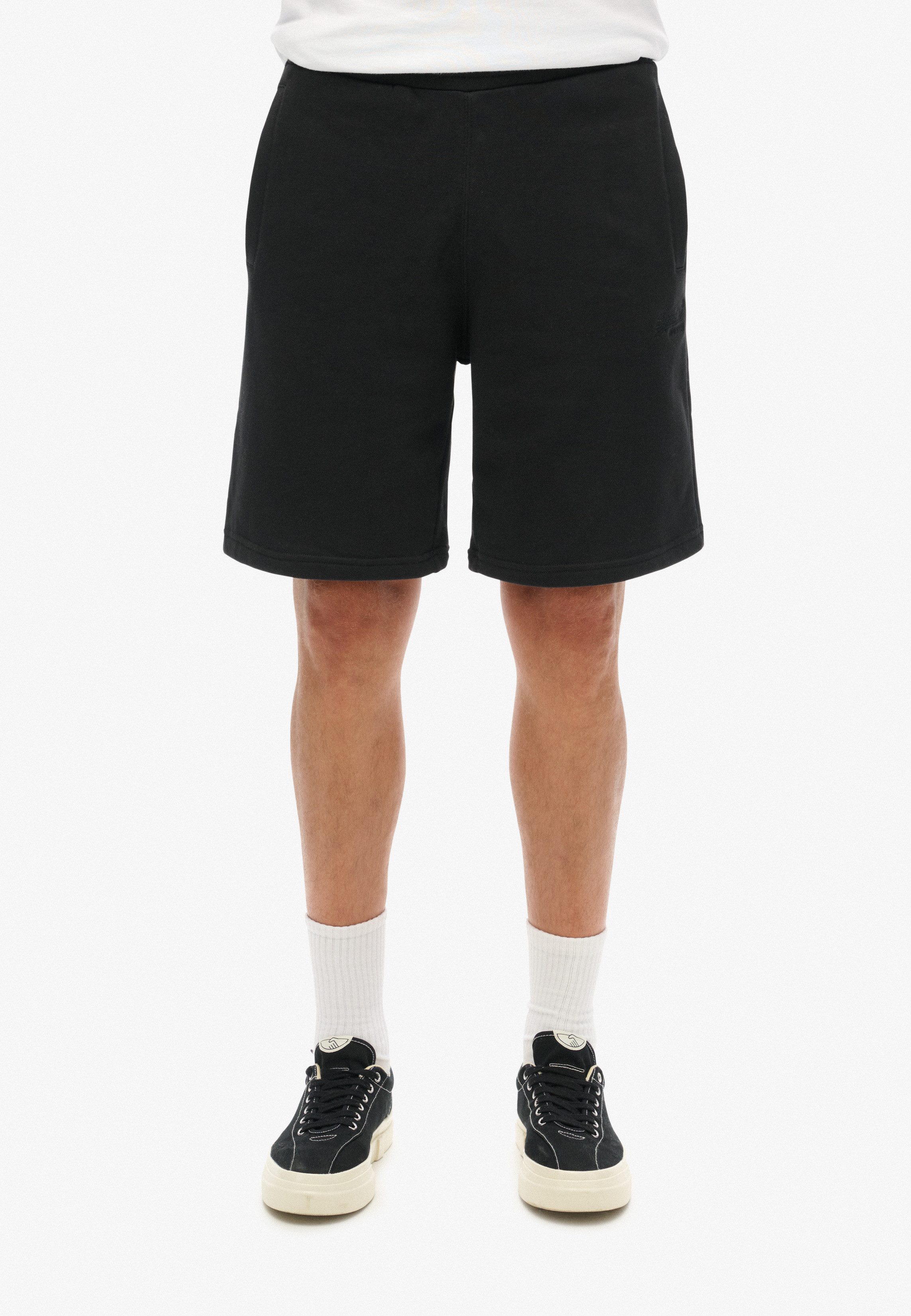 Superdry Jerseybroek SD-ESSENTIAL LOGO JERSEY SHORT UB heren joggingbroeken maat M zwart