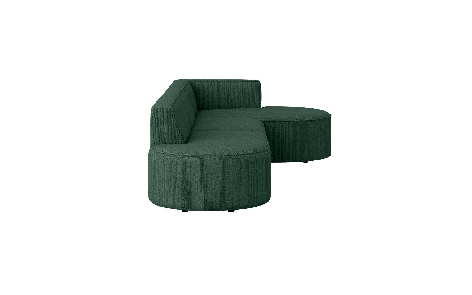 andas Hoekbank EIVIND designerbank met ottomane rechts/links, B/D/H: 343/159/72 cm