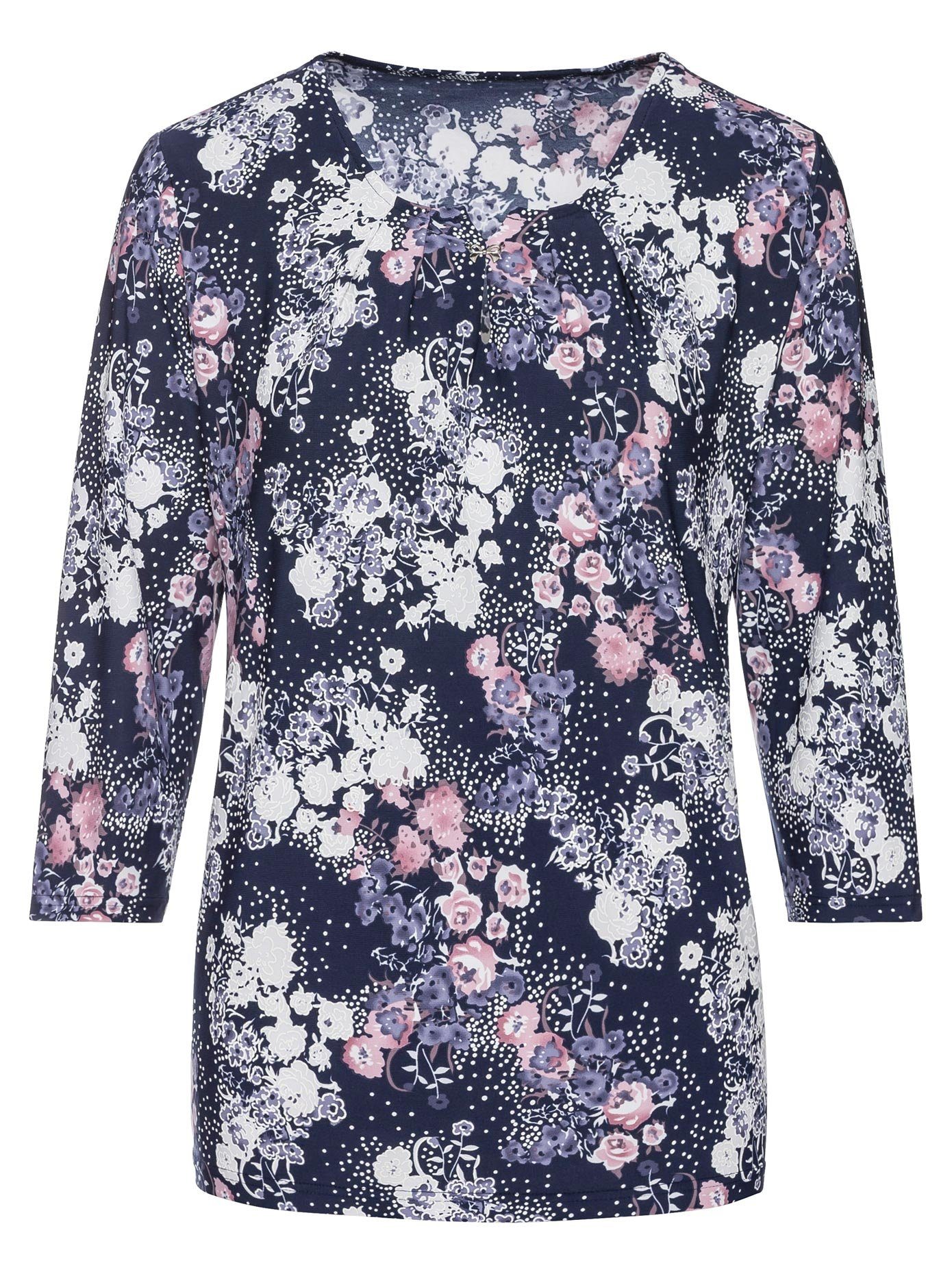 Classic Shirt met 3/4-mouwen Shirt (1-delig)