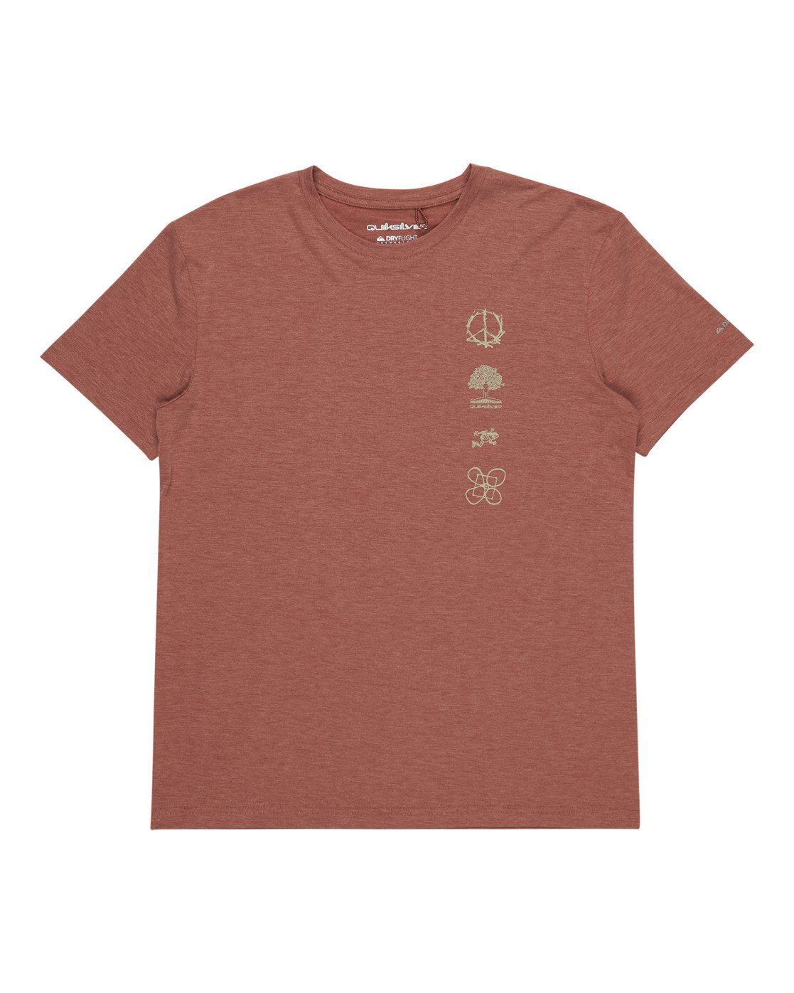 Quiksilver Functionele top Coastal Run heren shirts maat M bruin
