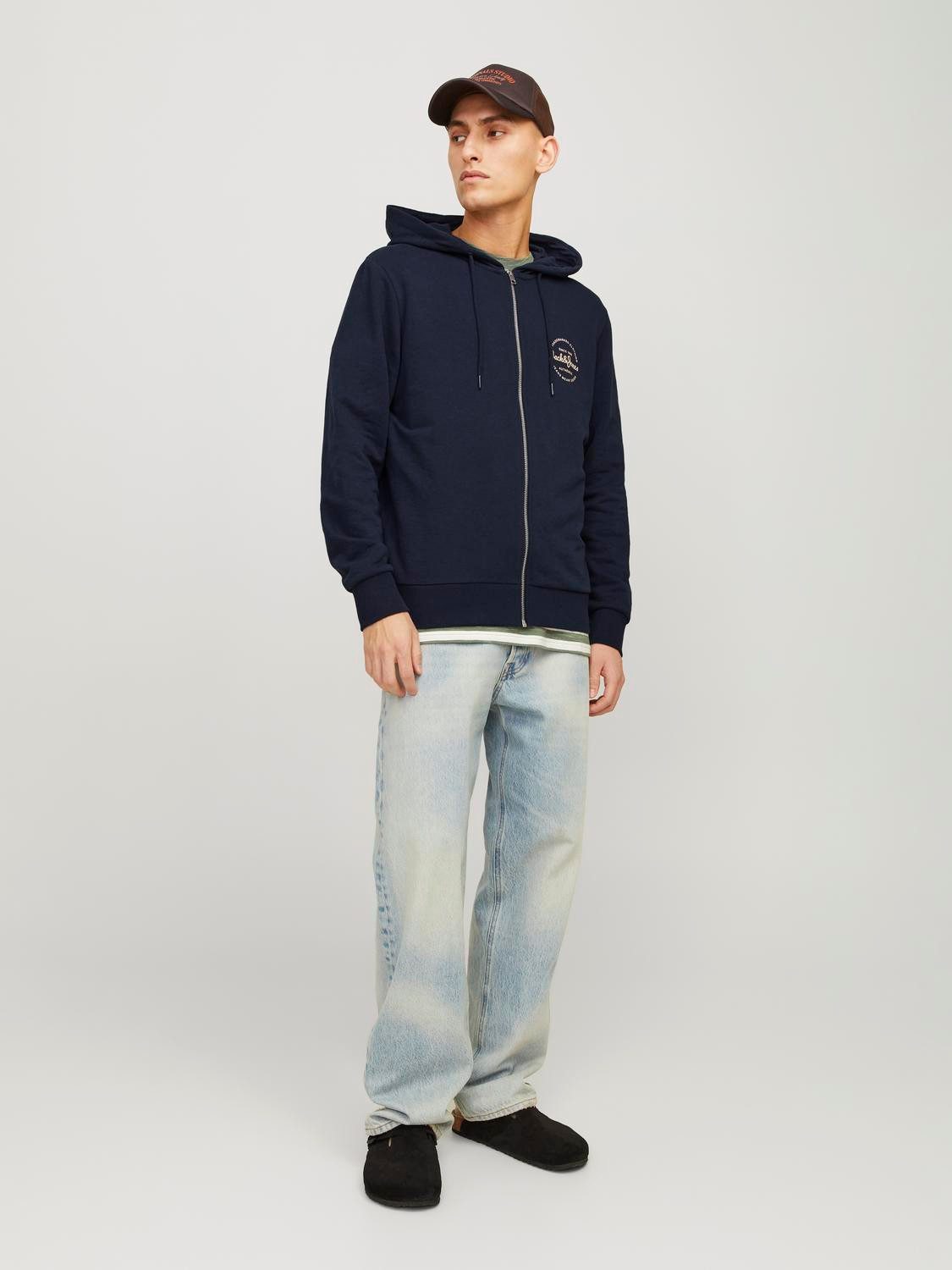 Jack & Jones Sweatvest JJFOREST SWEAT ZIP HOOD