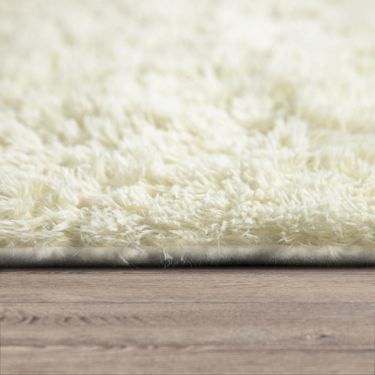 Paco Home Hoogpolig vloerkleed Silky 591 Unikleuren, bijzonder zacht en behaaglijk