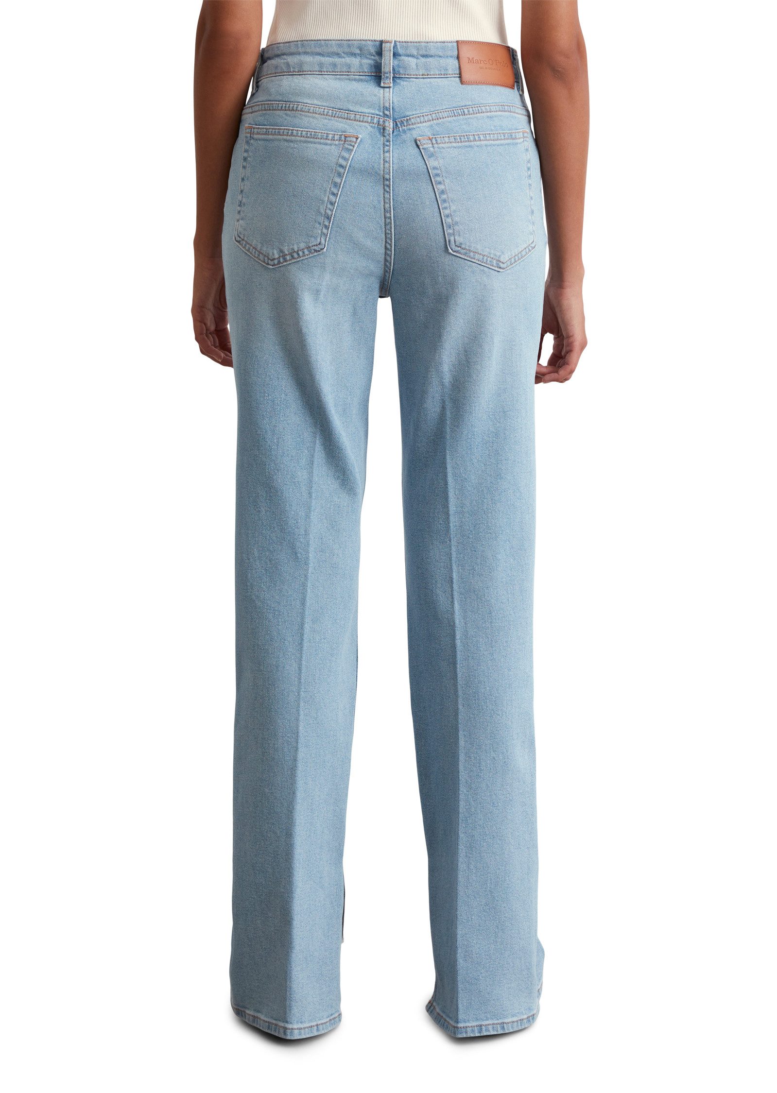 Marc O'Polo Bootcut jeans KIRUNA Splitten aan de binnenkant van het been, hoge taille