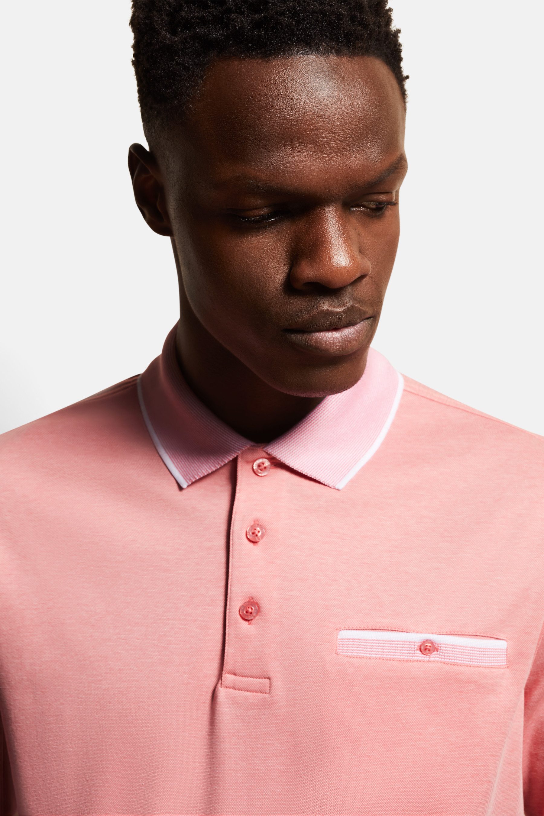 Bugatti Poloshirt met contraststrepen