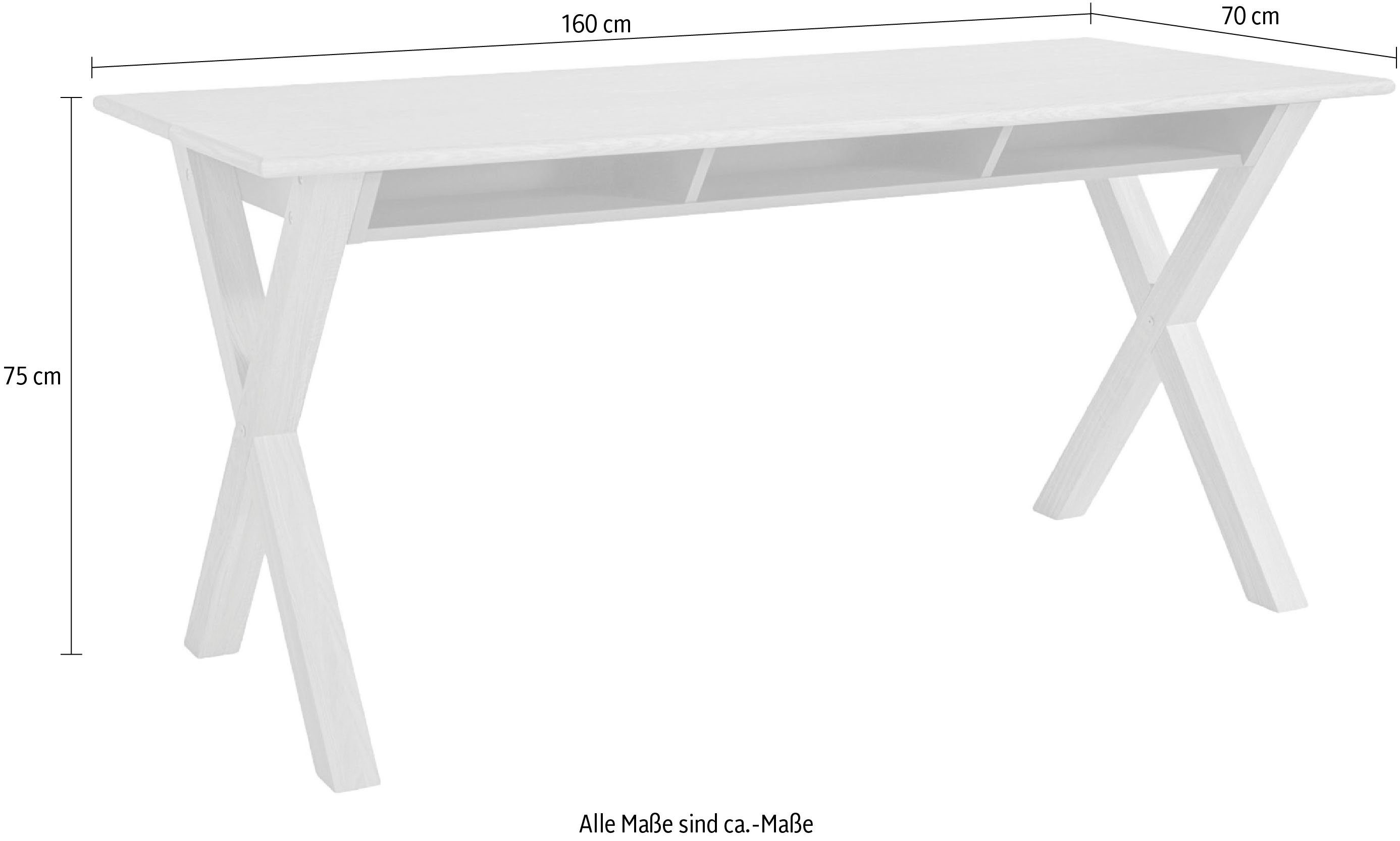 Woodman Eettafel Luca multifunctioneel - kan ook worden gebruikt als bureau