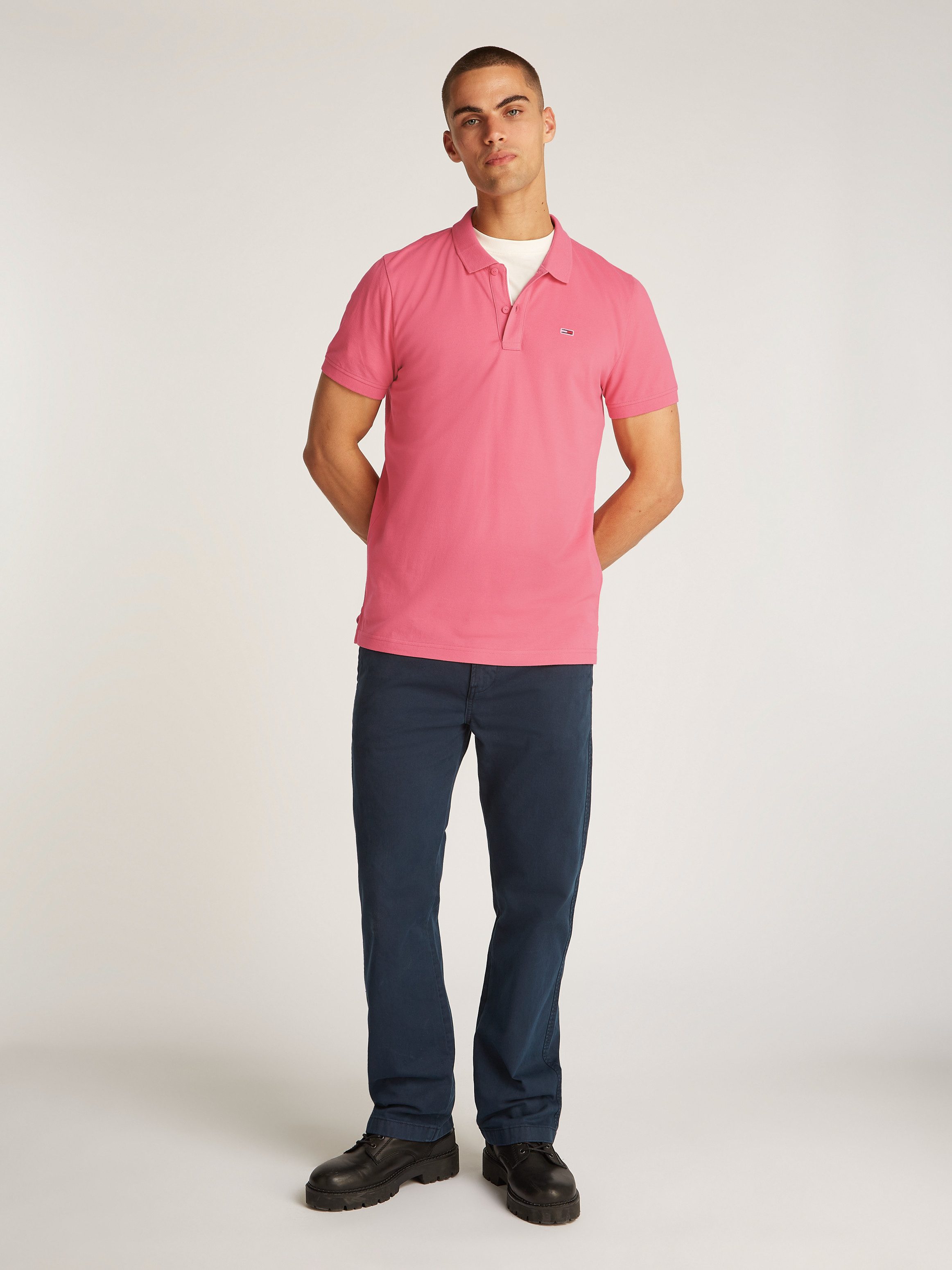 TOMMY JEANS Poloshirt TJM SLIM PLACKET POLO